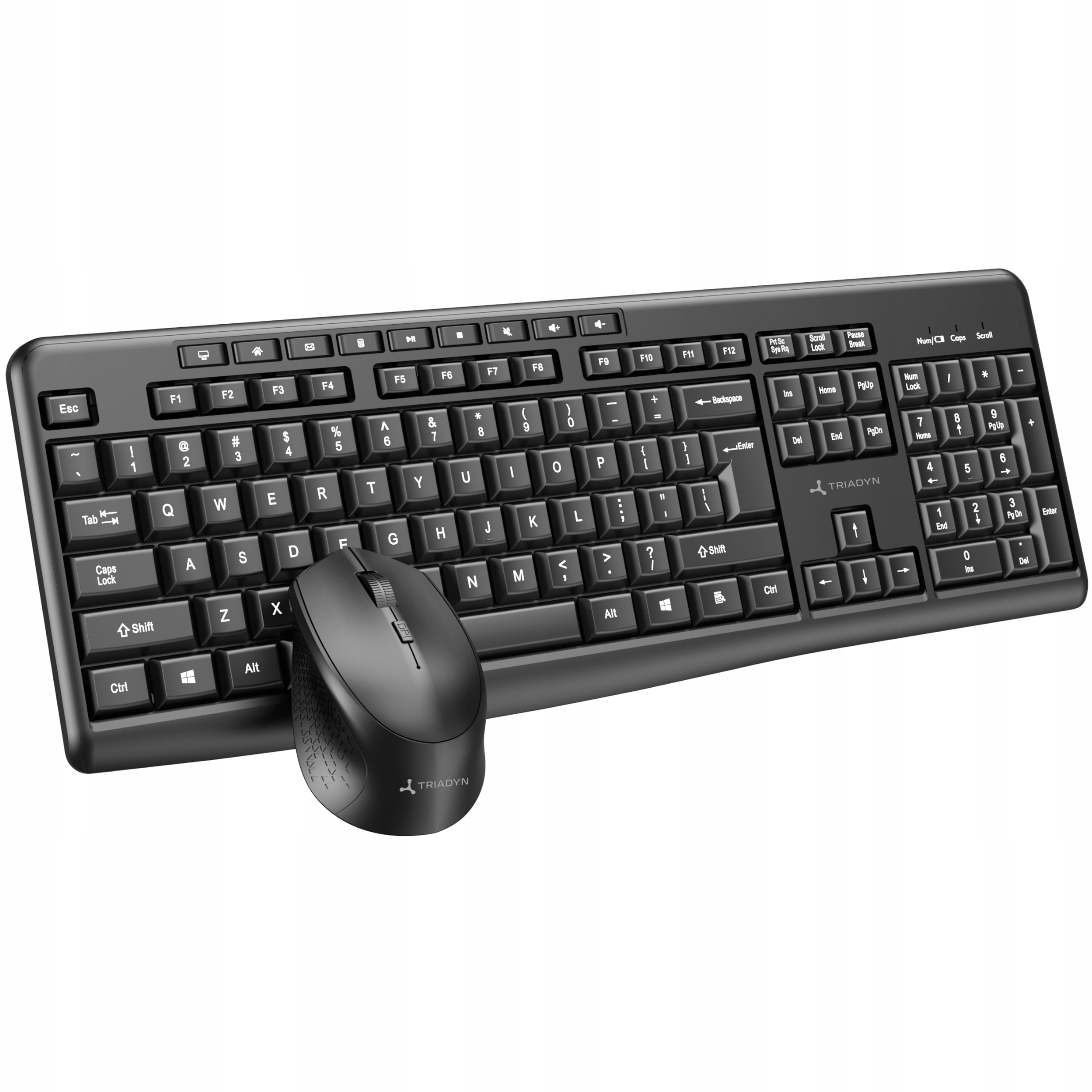 Nowy Bezprzewodowy Zestaw Biurowy Triadyn BELI – Klawiatura YMIR Aluminium i Mysz LOGE 1600 DPI