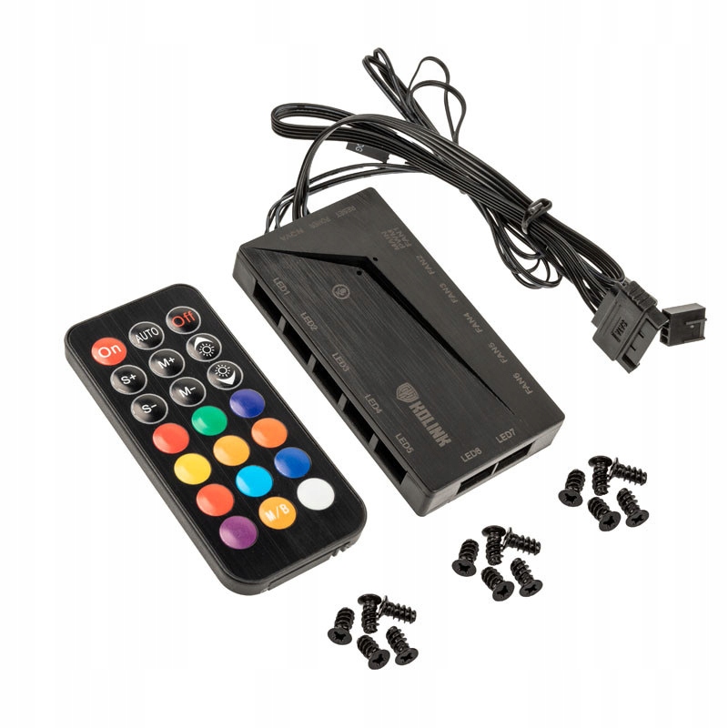 Zestaw wentylatorów z kontrolerem ARGB/PWM