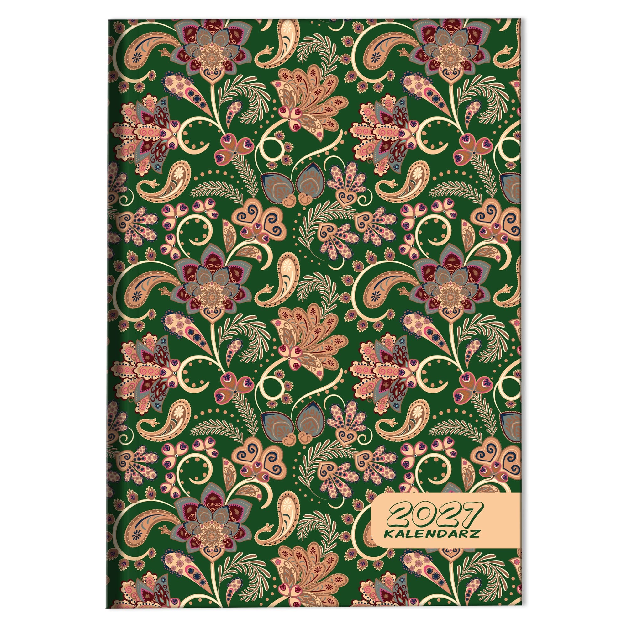 Elegancka okładka soft touch z motywem Paisley