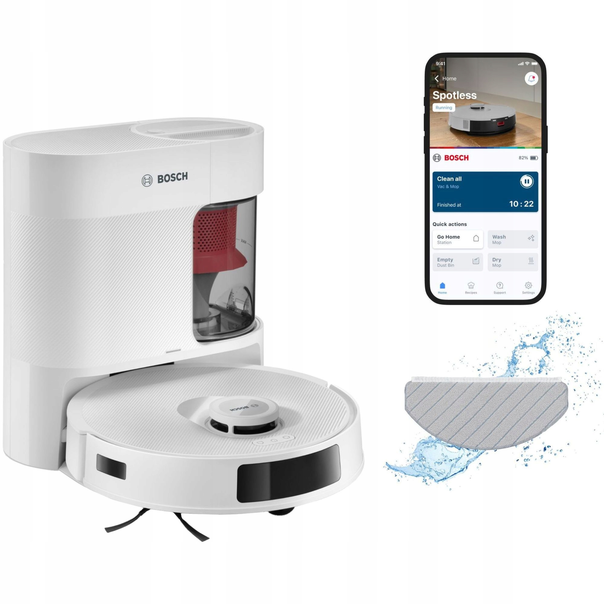 Aplikacja Bosch Home Connect – Sterowanie i monitorowanie sprzątania zdalnie