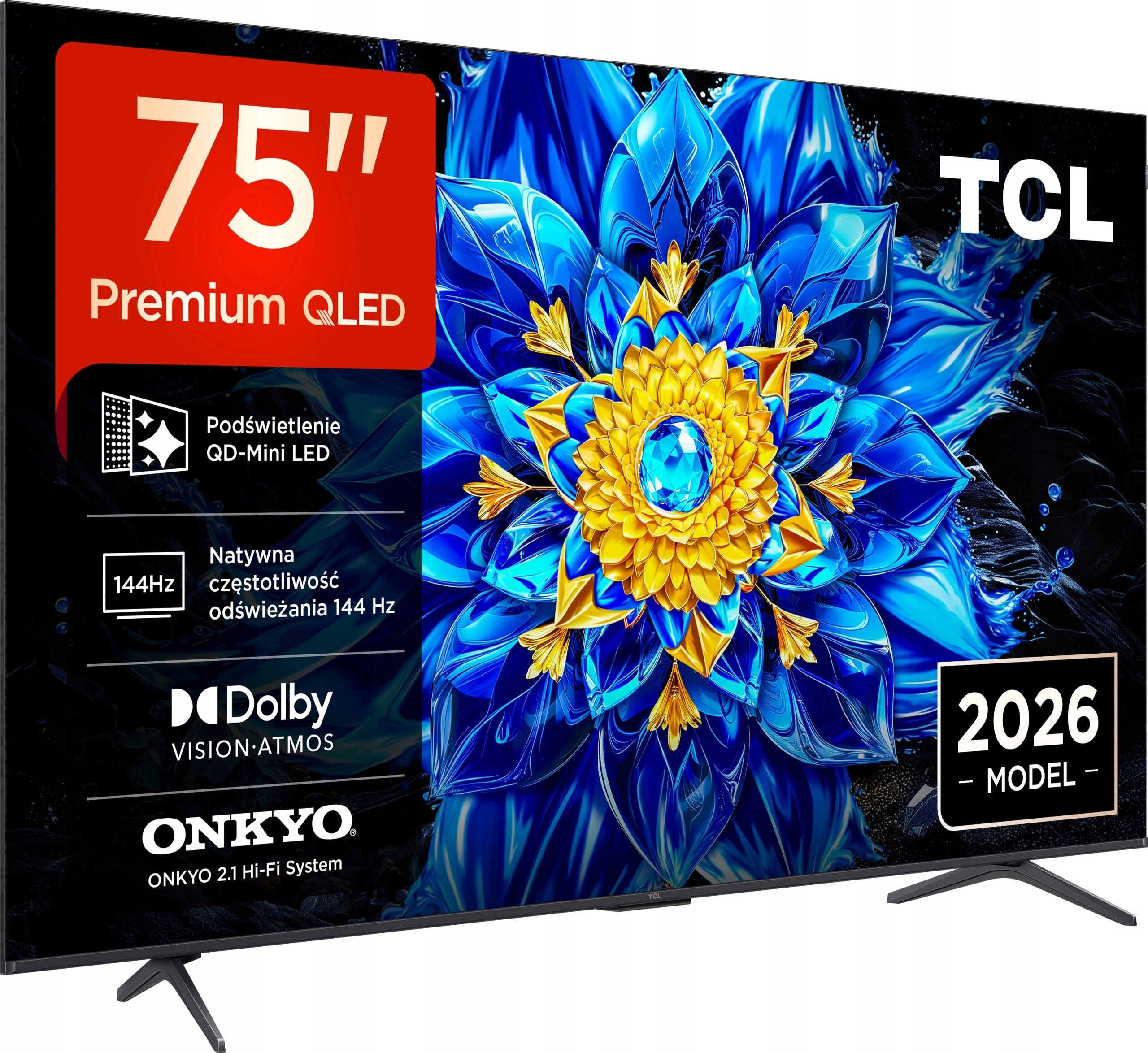 Telewizor QD-Mini LED TCL 75P8L – Doskonała jakość obrazu w Twoim salonie