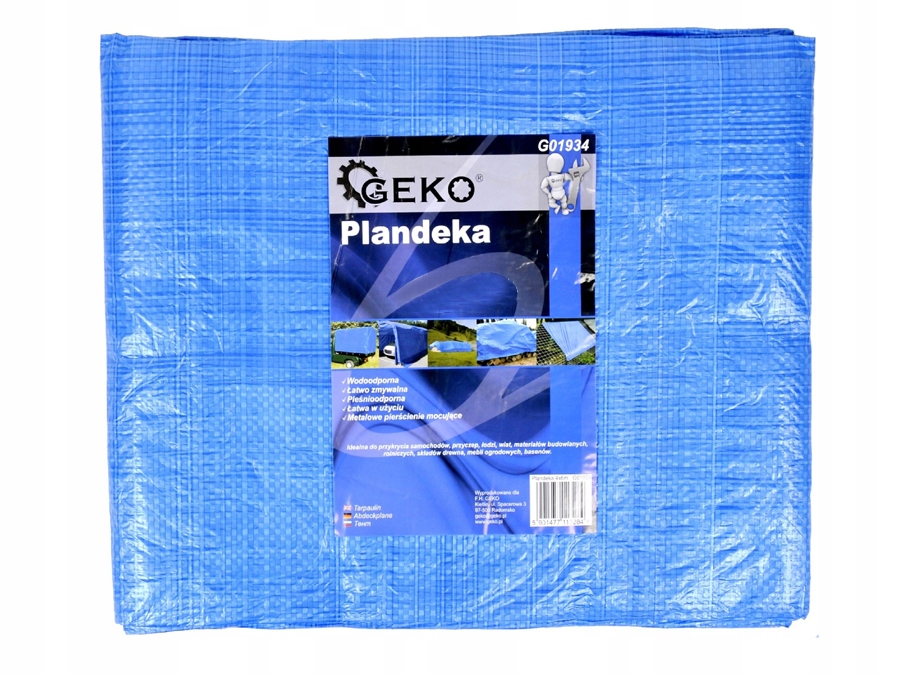 Plandeka Geko 5x8m - Lekka i wytrzymała ochrona