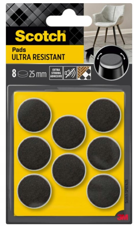 Ultra odporne podkładki filcowe SCOTCH – Ochrona dla Twoich podłóg