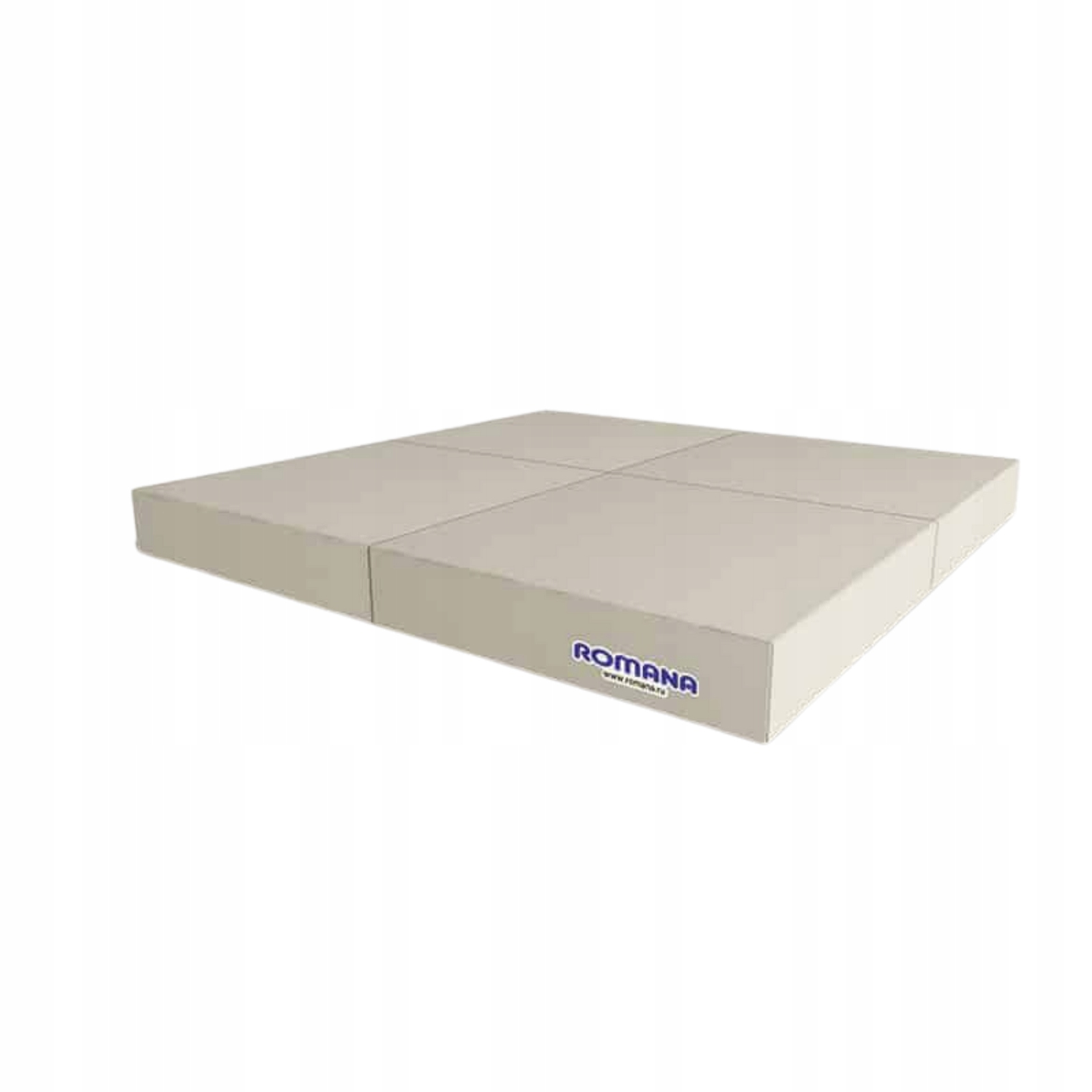 Składany materac pod drabinkę gimnastyczną 100x100x10 cm Kometa popielaty – Bezpieczna zabawa dla dzieci