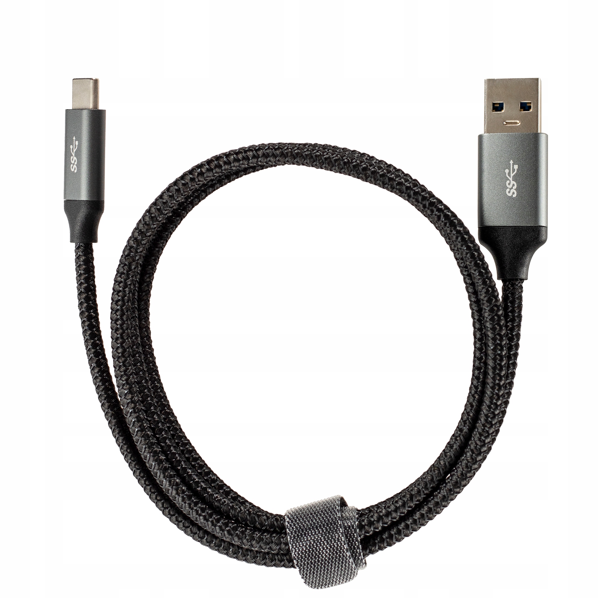 Kabel USB-A - USB-C 1 m Czarno-szary (MT003) – Idealne rozwiązanie do ładowania i synchronizacji