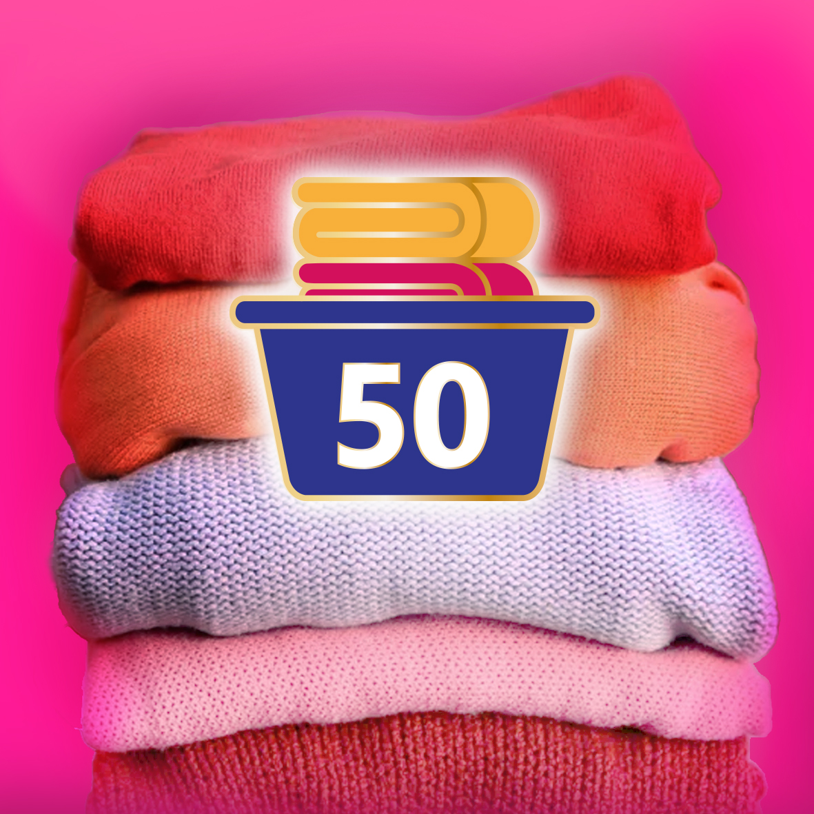 Ekonomiczne opakowanie – Aż 50 prań w jednym opakowaniu