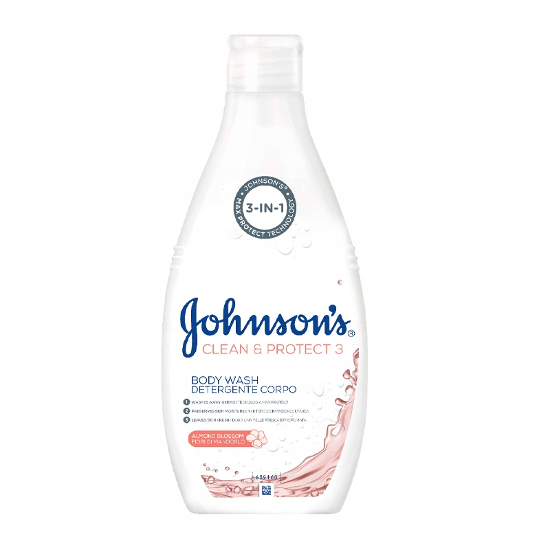 Johnson & Johnson Płyn do kąpieli 3w1 Clean&Protect 750ml – Delikatna pielęgnacja dla Twojego dziecka