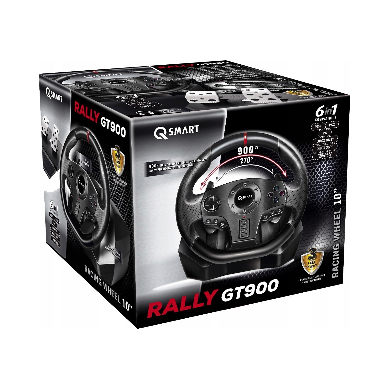 Kierownica Q-SMART Rally GT900 – Doskonałe doświadczenie w grach wyścigowych