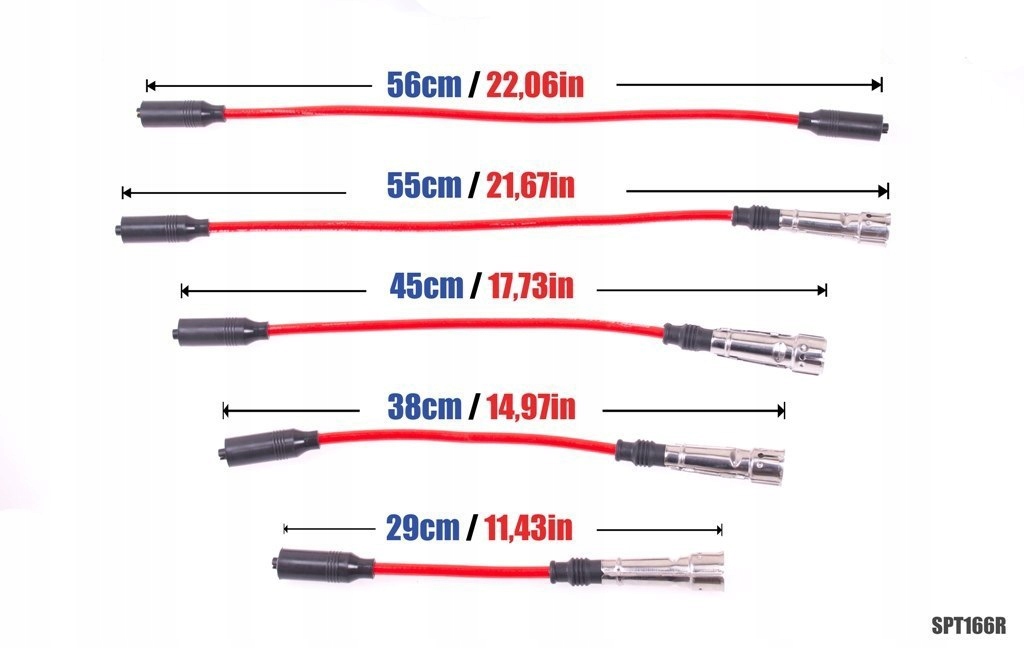 Estetyka i design – Czerwone przewody zapłonowe PowerTEC