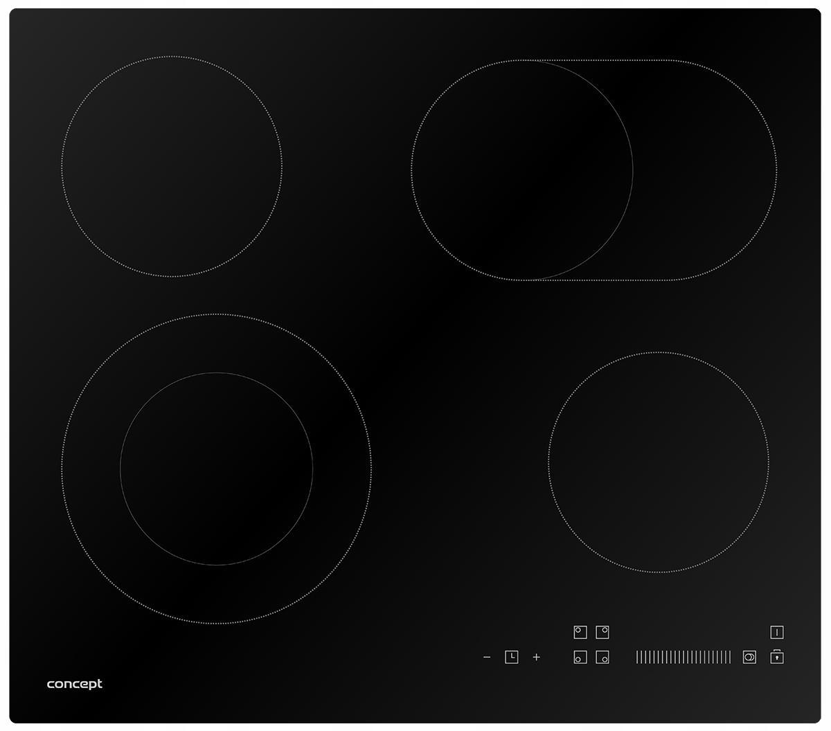 Intuicyjne sterowanie dotykowe z suwakiem
