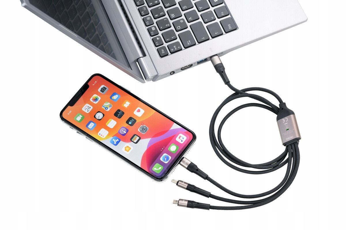 Funkcjonalność 3w1 – Ładowanie trzech urządzeń jednocześnie