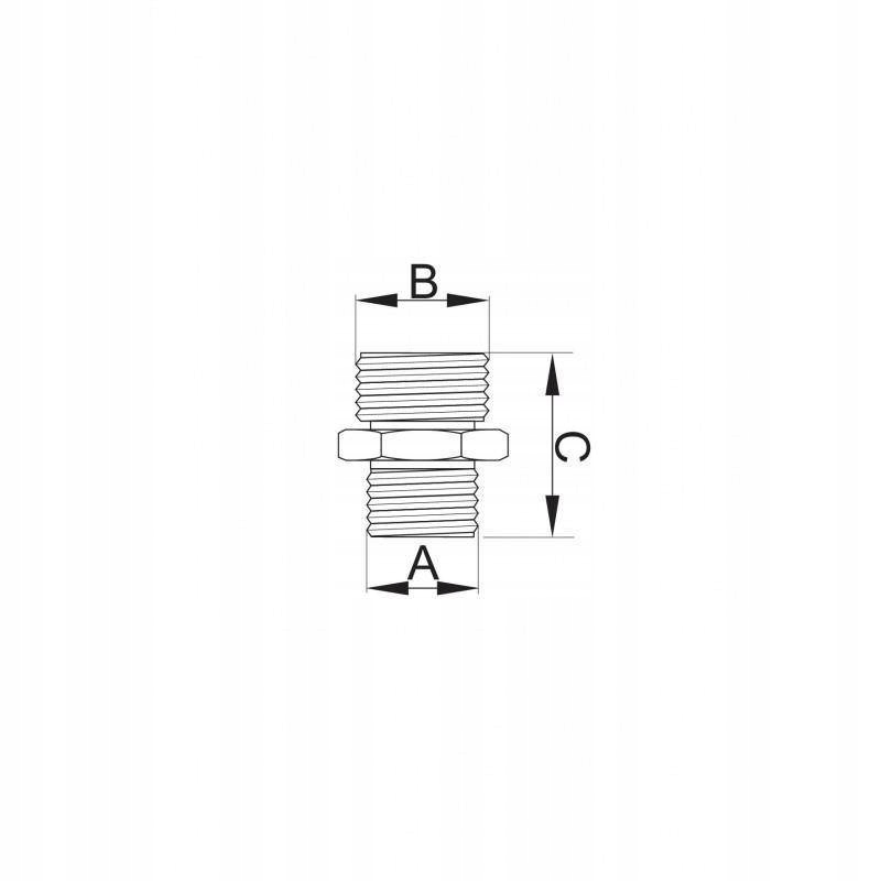 Wymiary i rozmiar – G3/8” x G1/2”