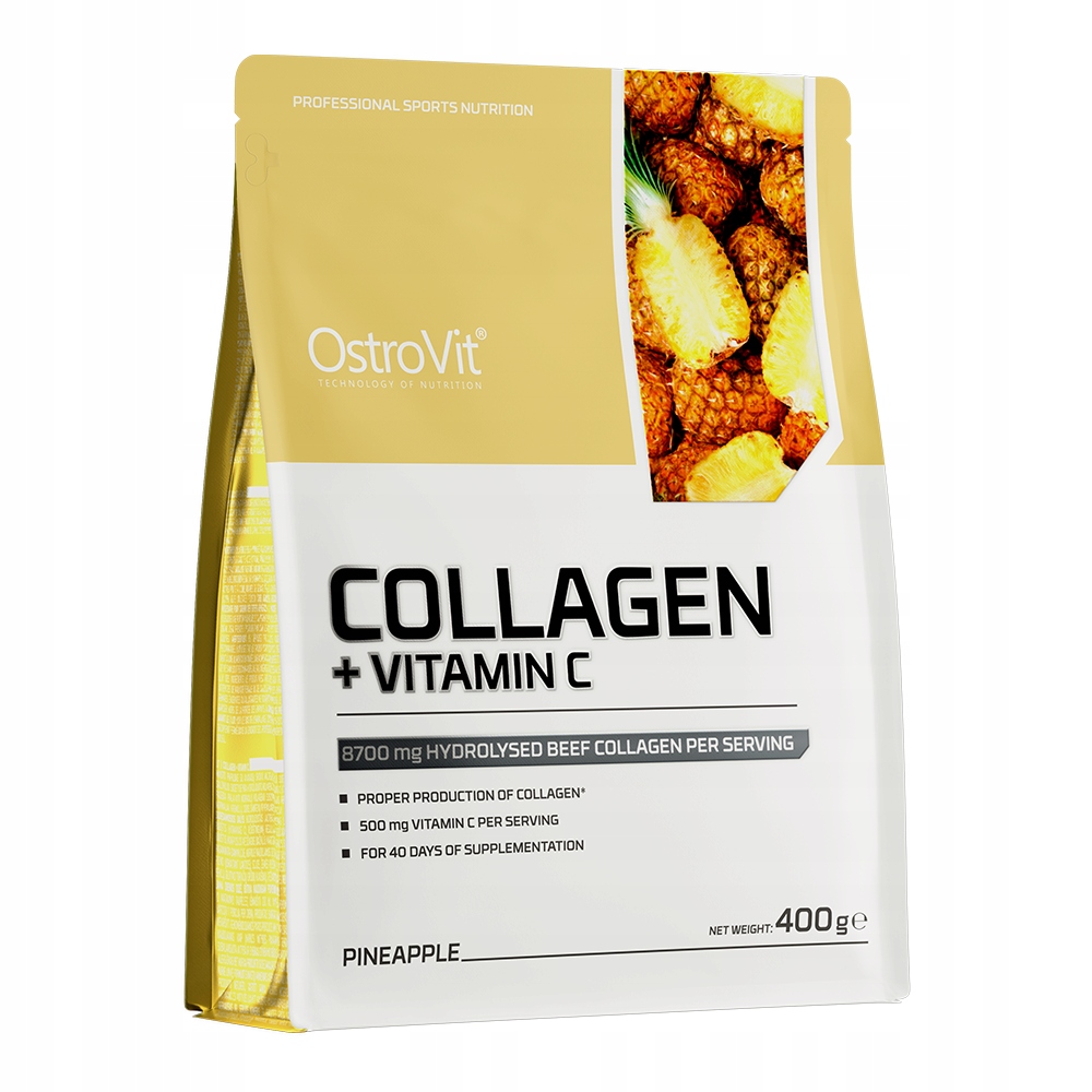 OstroVit Kolagen + Witamina C 400 g – Wsparcie dla stawów i skóry