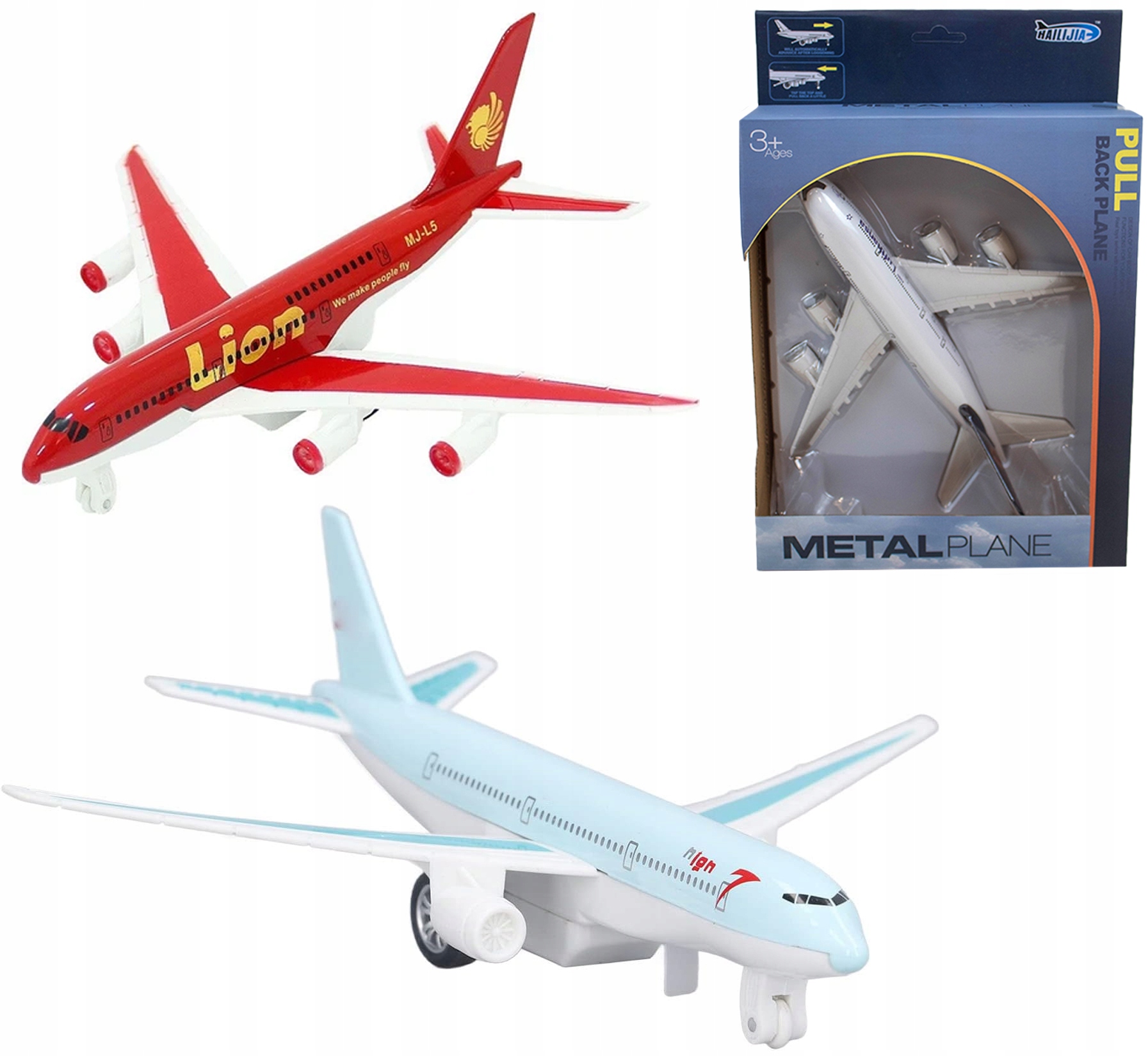 Samolot metalowy z dźwiękiem i napędem MIX – Idealna zabawka dla małych pilotów