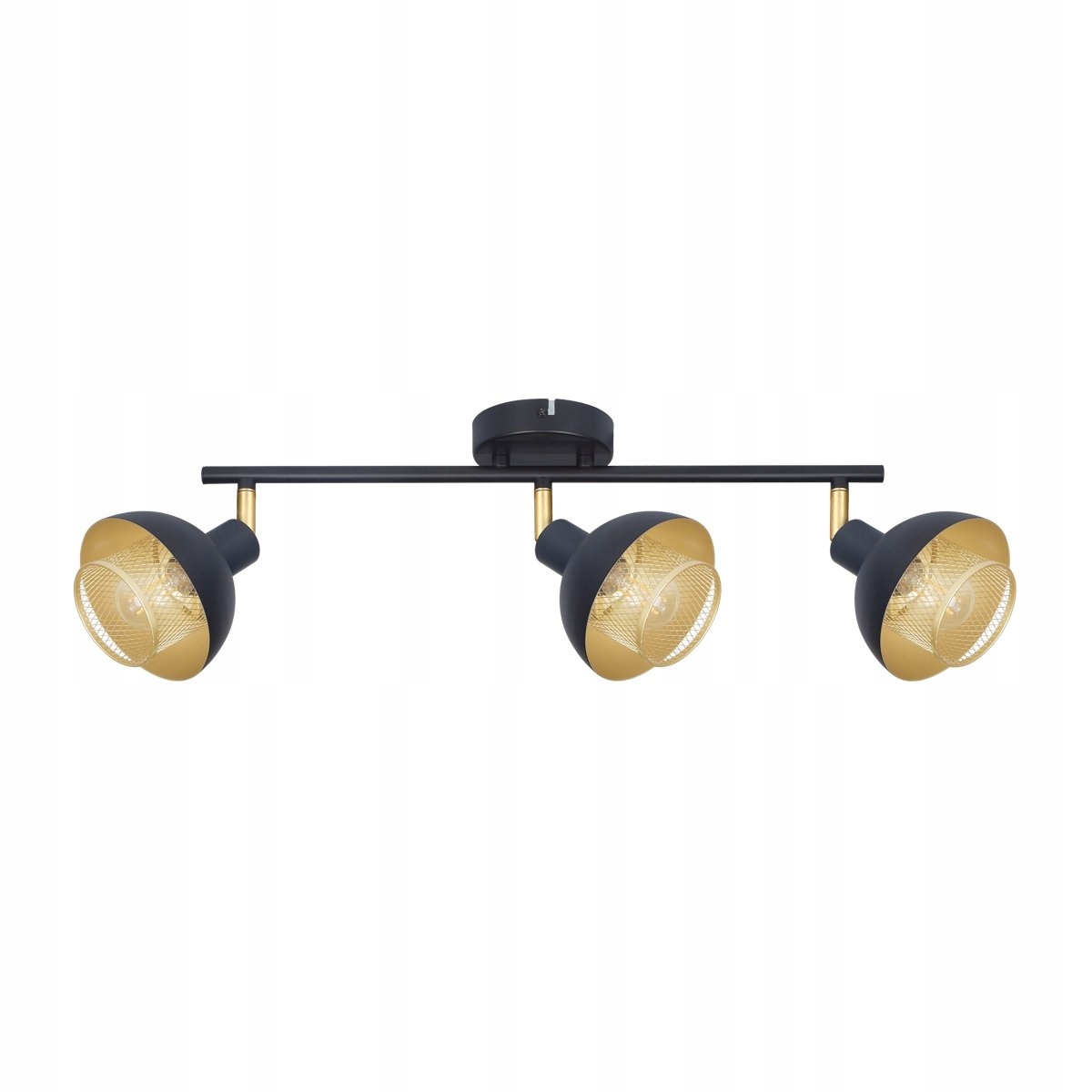 Lampa reflektor Savio Czarny/Złoty 3-Punktowy – Elegancja i funkcjonalność w Twoim wnętrzu