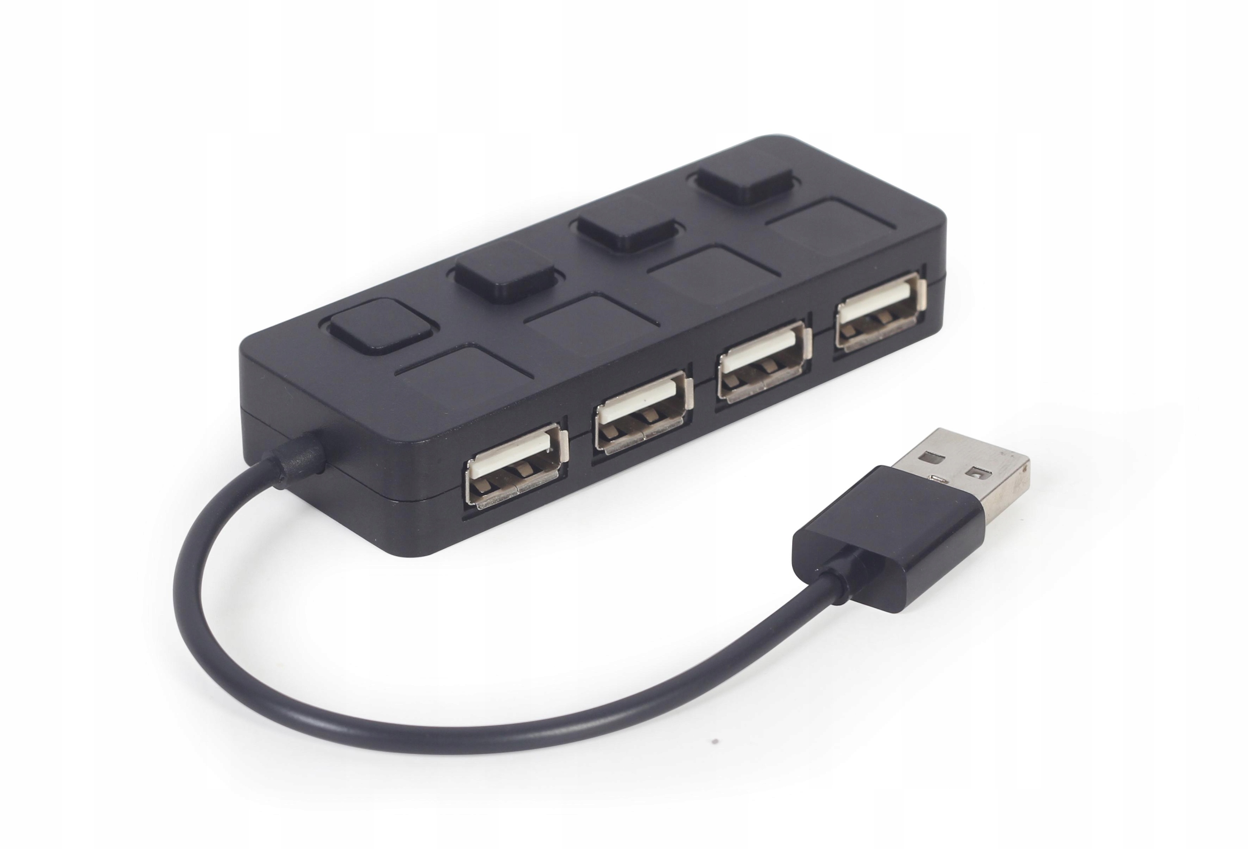 HUB USB 2.0 4 PORTOWY Z PRZEŁĄCZNIKAMI – Wydajność i wygoda w jednym