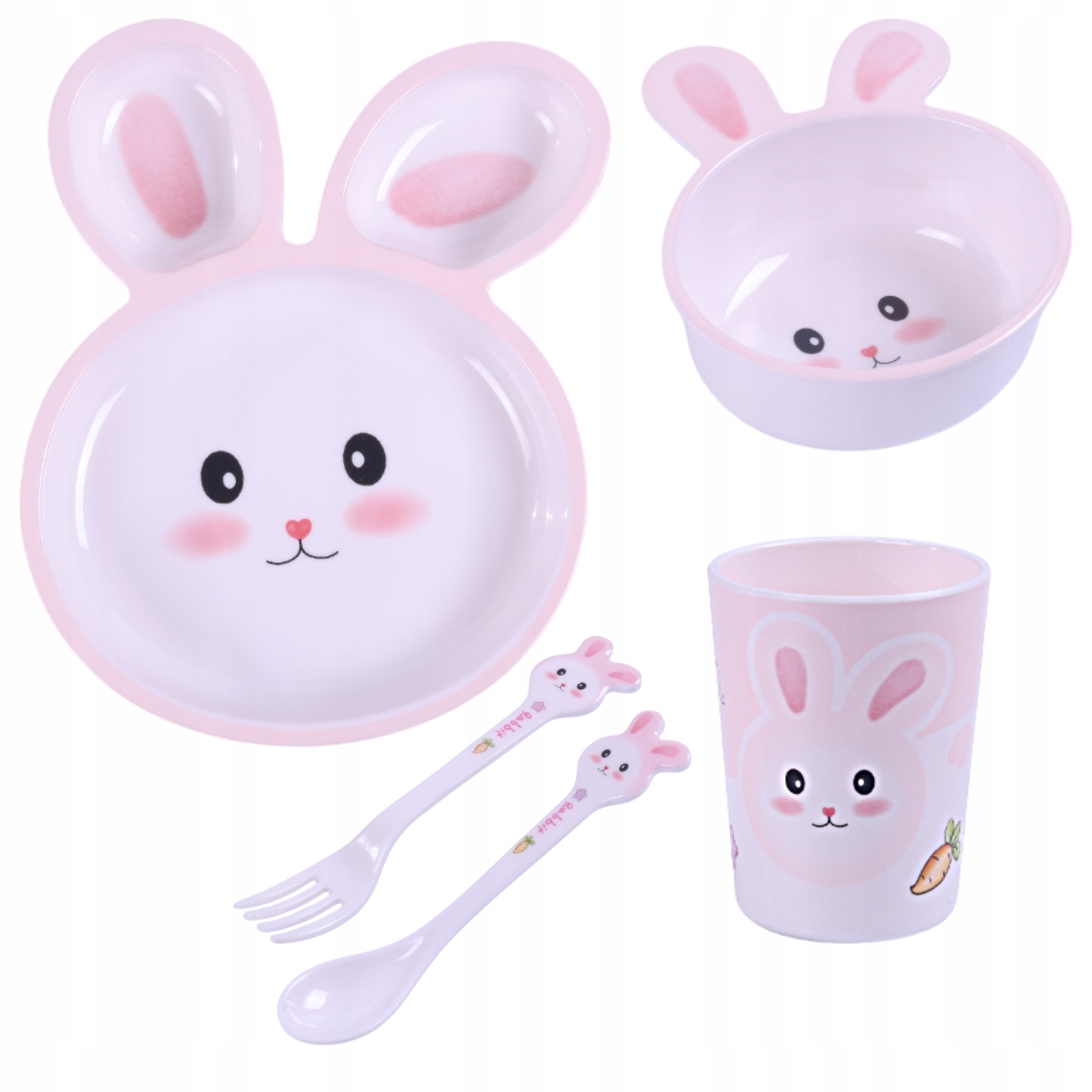 Elegancki Zestaw Naczyń z Melaminy – Idealny dla Maluszka