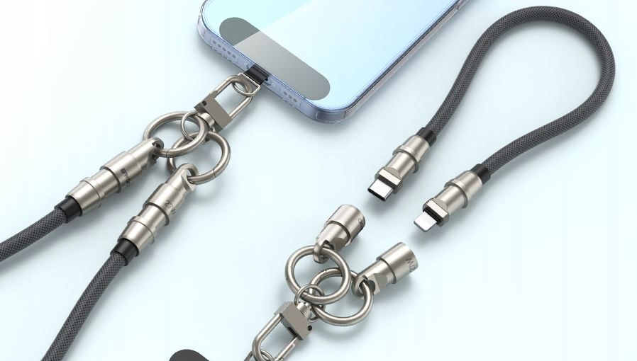 BWOO kabel Smycz USB-C - Lightning 1,2m 27W – Szybkie ładowanie i wygodne przenoszenie