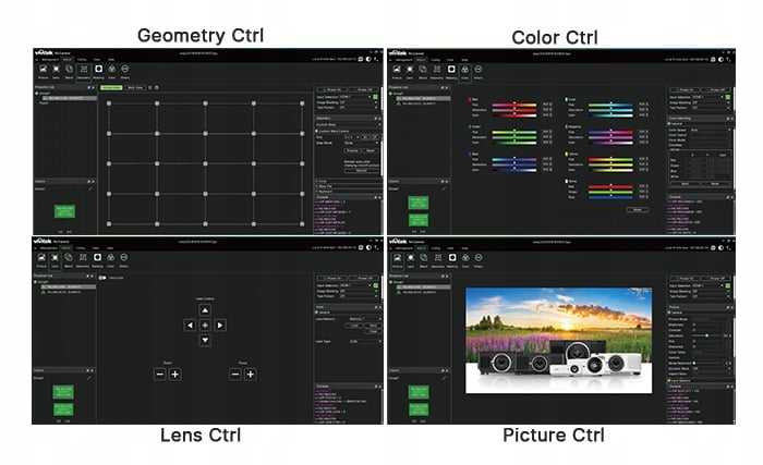 Oprogramowanie Vivitek PJ-Control do zarządzania projektorami