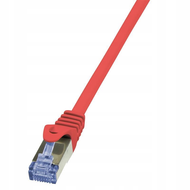 Patchcord LogiLink CQ3024S Cat.6A S/FTP 0,5m czerwony – Wysoka jakość połączeń sieciowych
