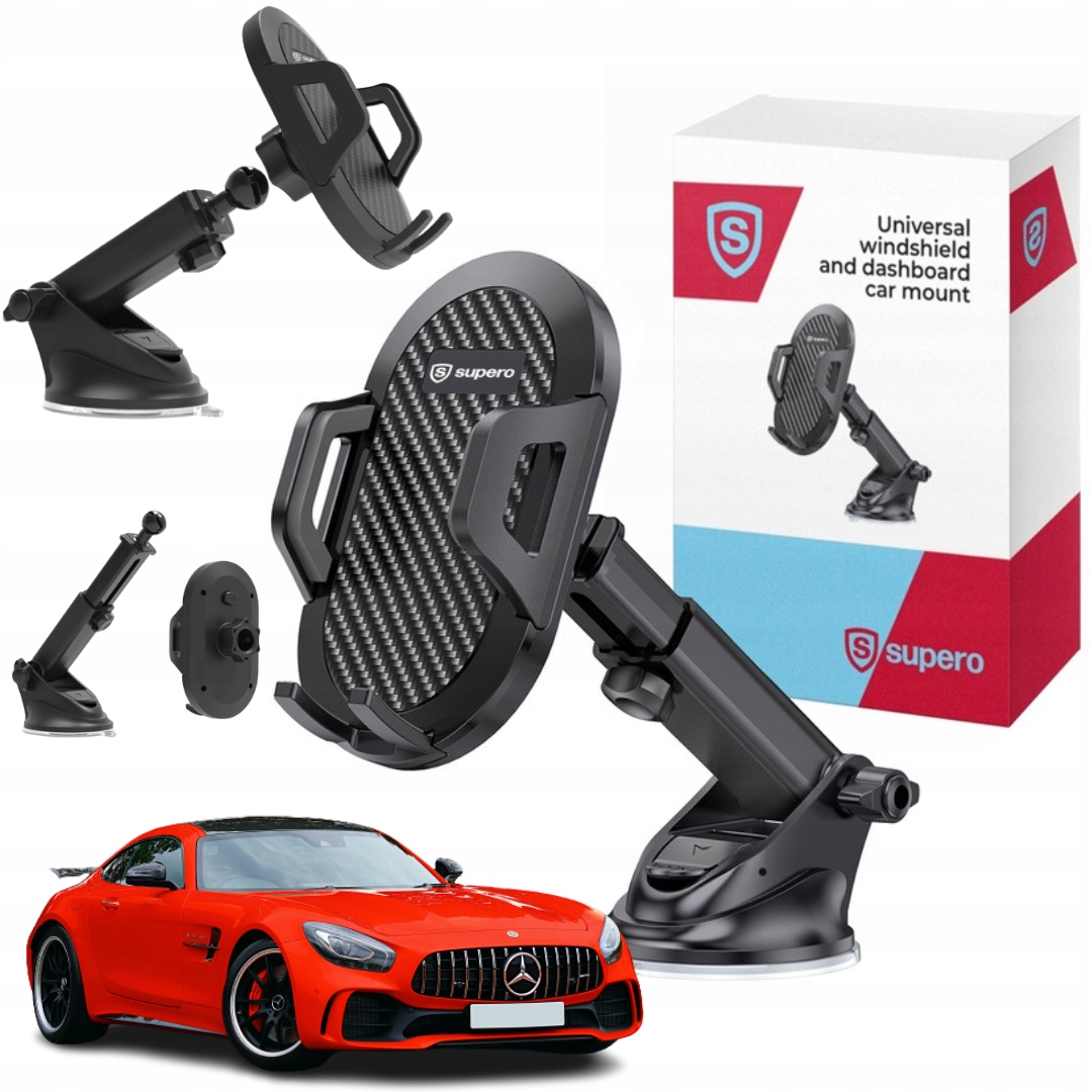 SUPERO Supero Mount S168 – Uniwersalny uchwyt samochodowy na szybę i kokpit