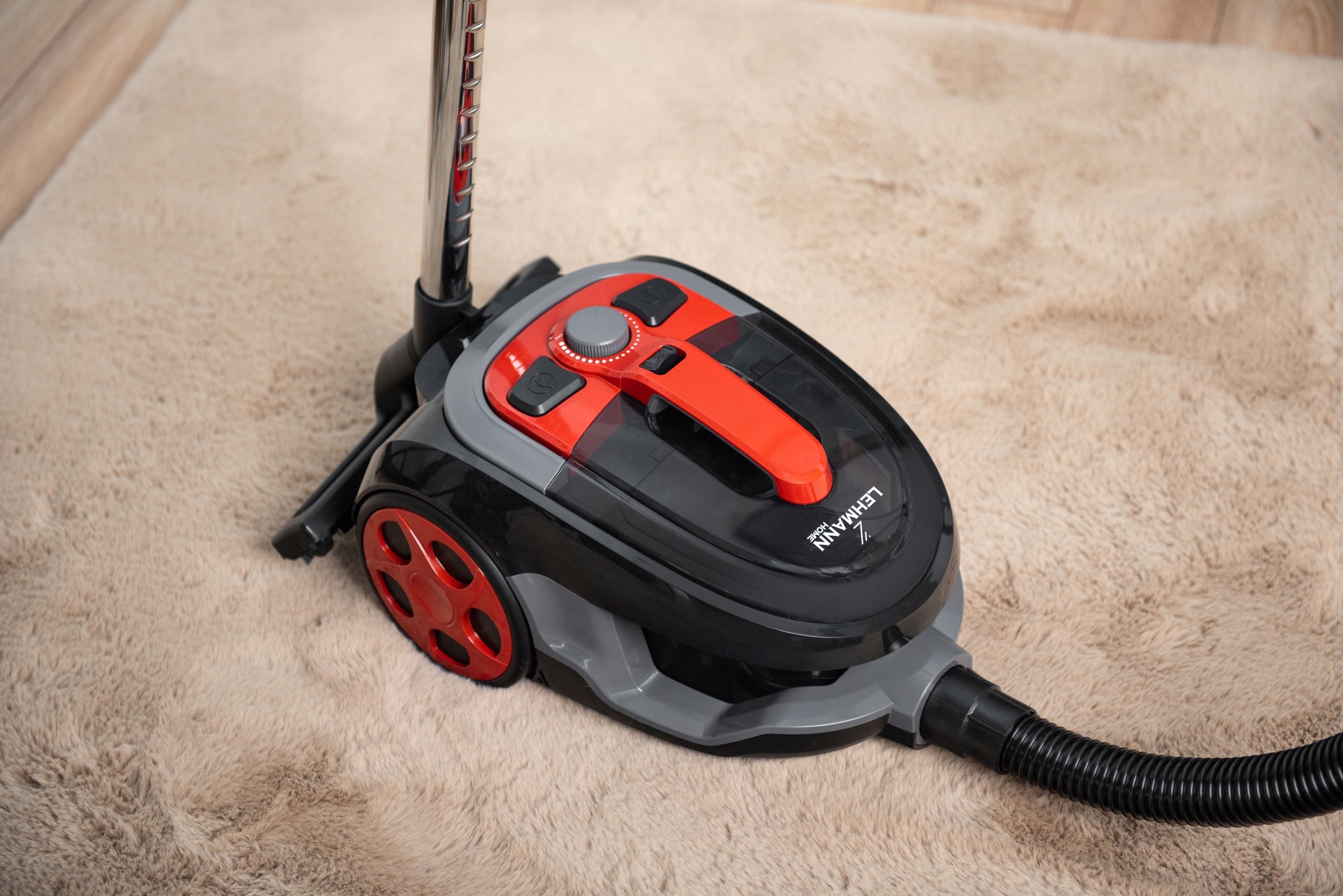 ODKURZACZ CYKLONOWY LEHMANN BEZWORKOWY TURBOSZCZOTKA max 4000W HEPA CICHY Filtr 2x HEPA