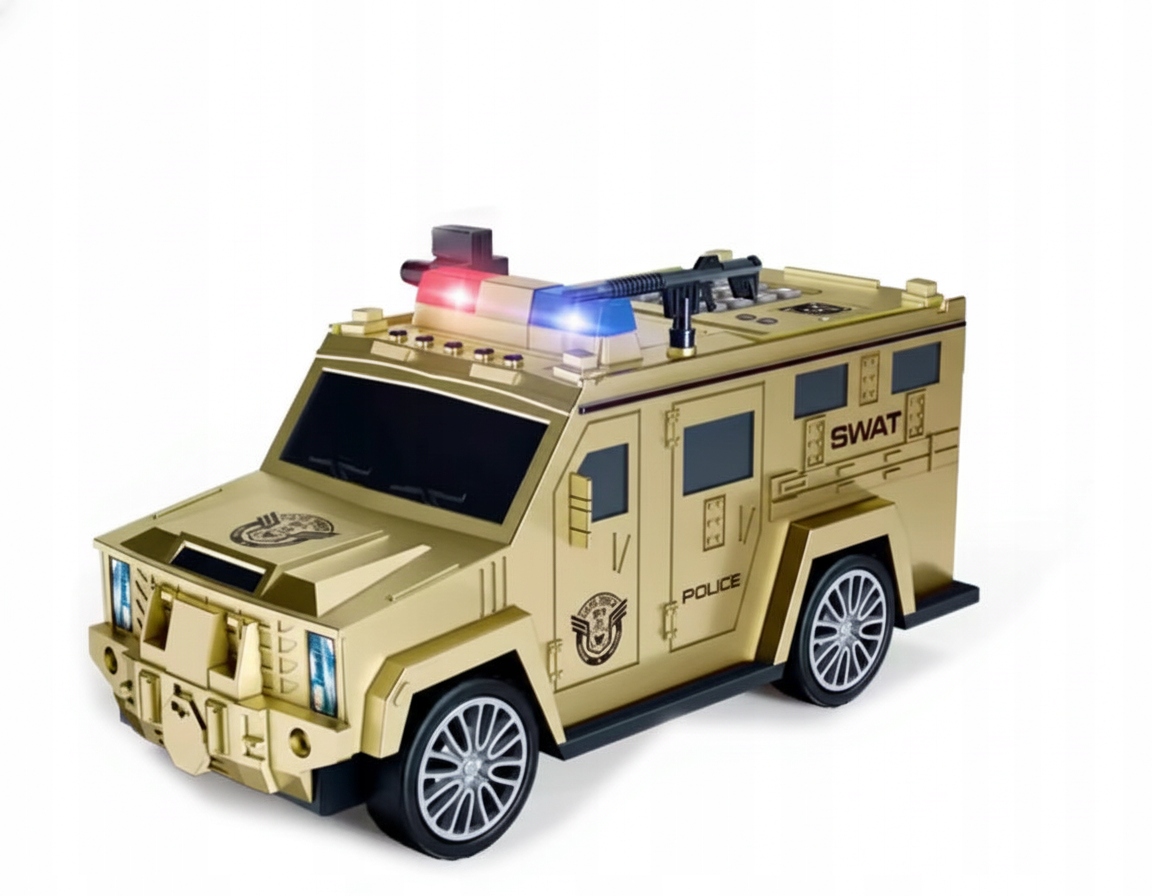 Interaktywny samochód z dźwiękiem i światłem