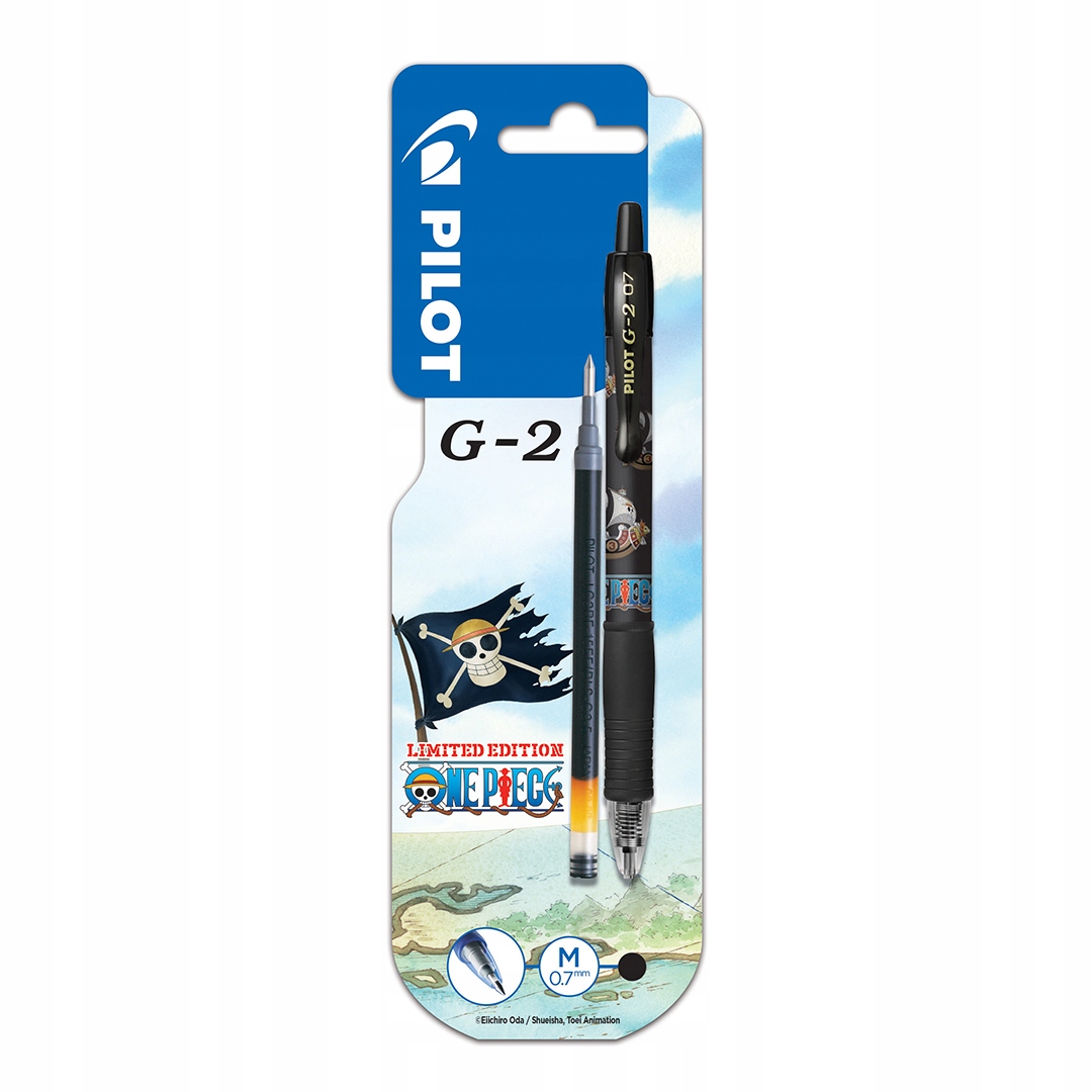 Długopis żelowy G2 0,7mm + wkład czarny One Piece – Idealny wybór dla fanów
