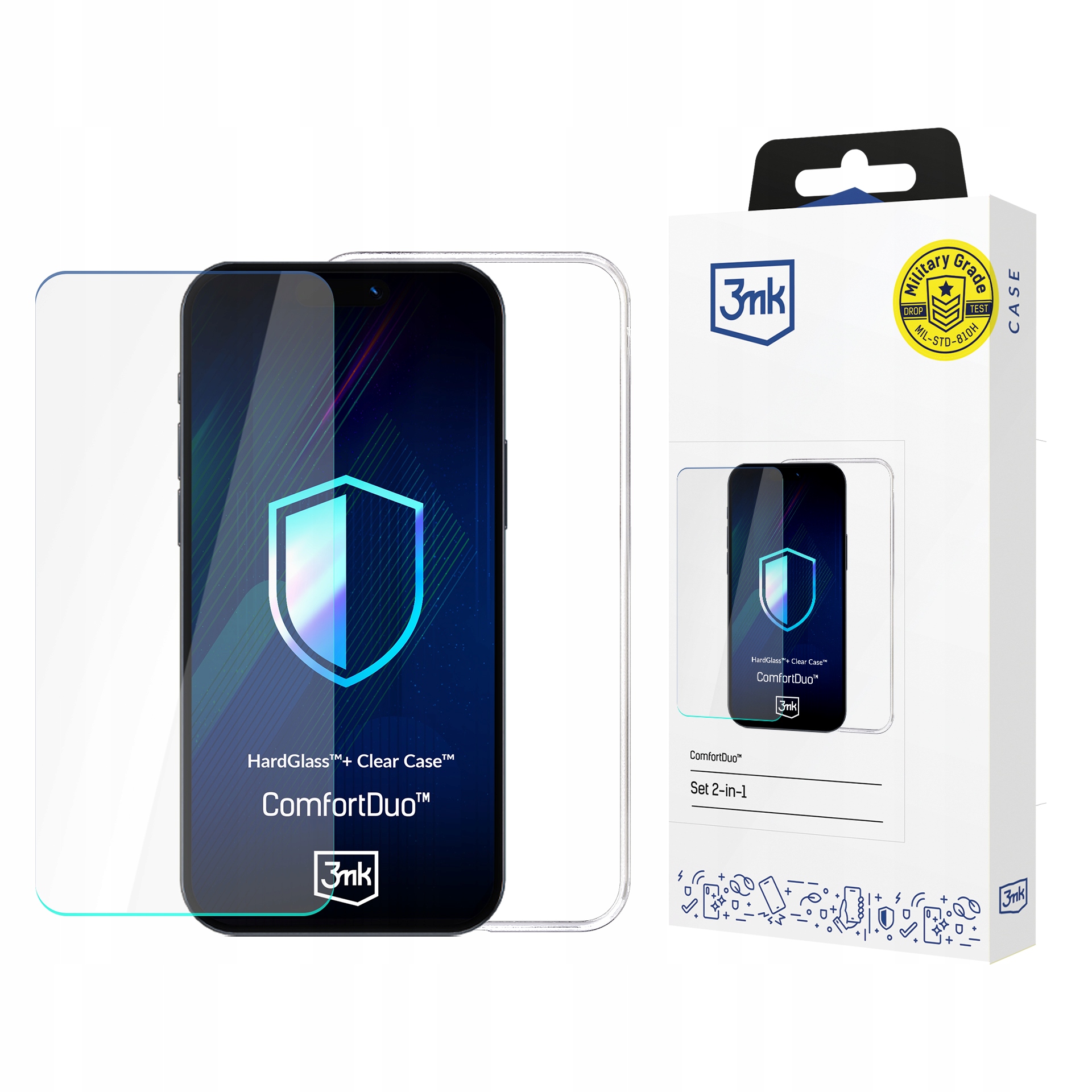 Samsung Galaxy M34 5G - Etui 3mk ComfortDuo Clear dla maksymalnej ochrony