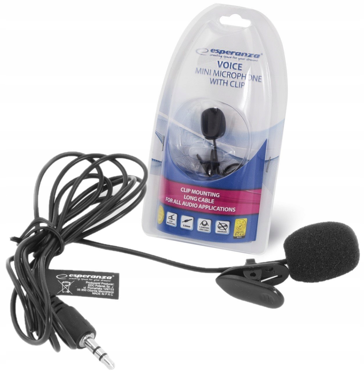 Mikrofon Mini Voice (EH178) – Kompaktowe rozwiązanie audio