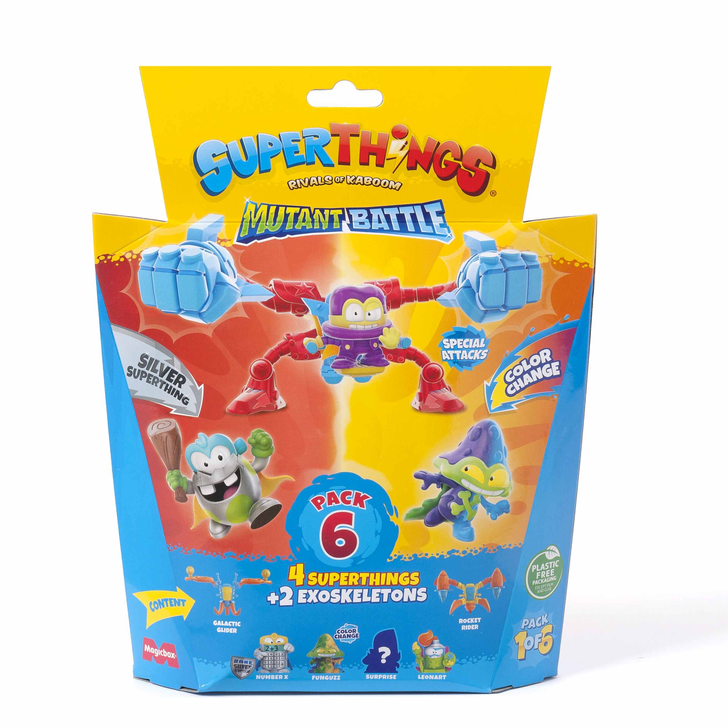 Zestaw 6-pak z 4 SuperThings i 2 egzoszkieletami