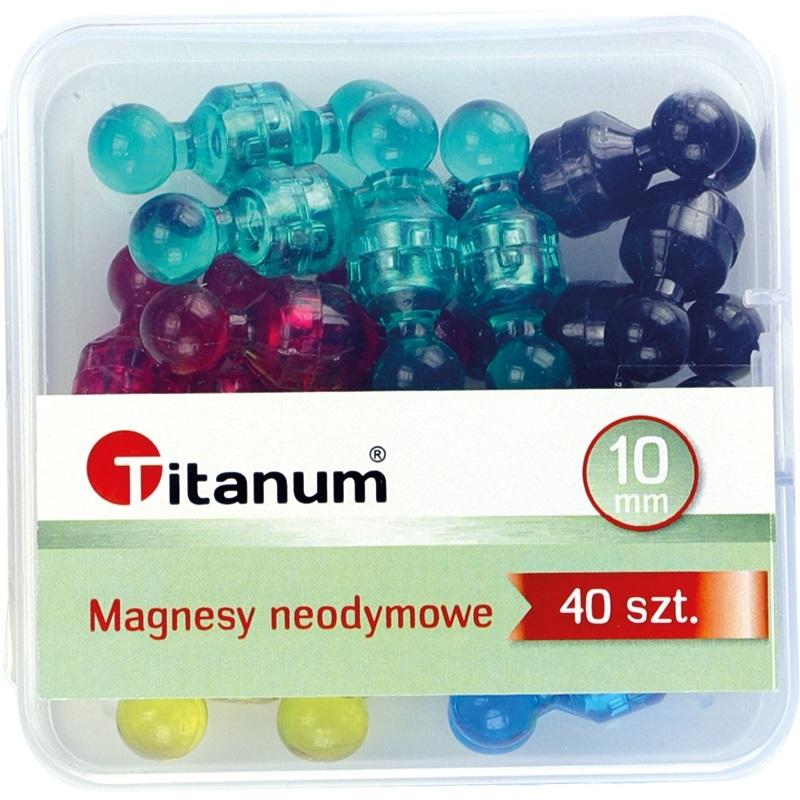 Magnes neodymowe mix 10 mm 40 szt – Niezawodne wsparcie w biurze i szkole