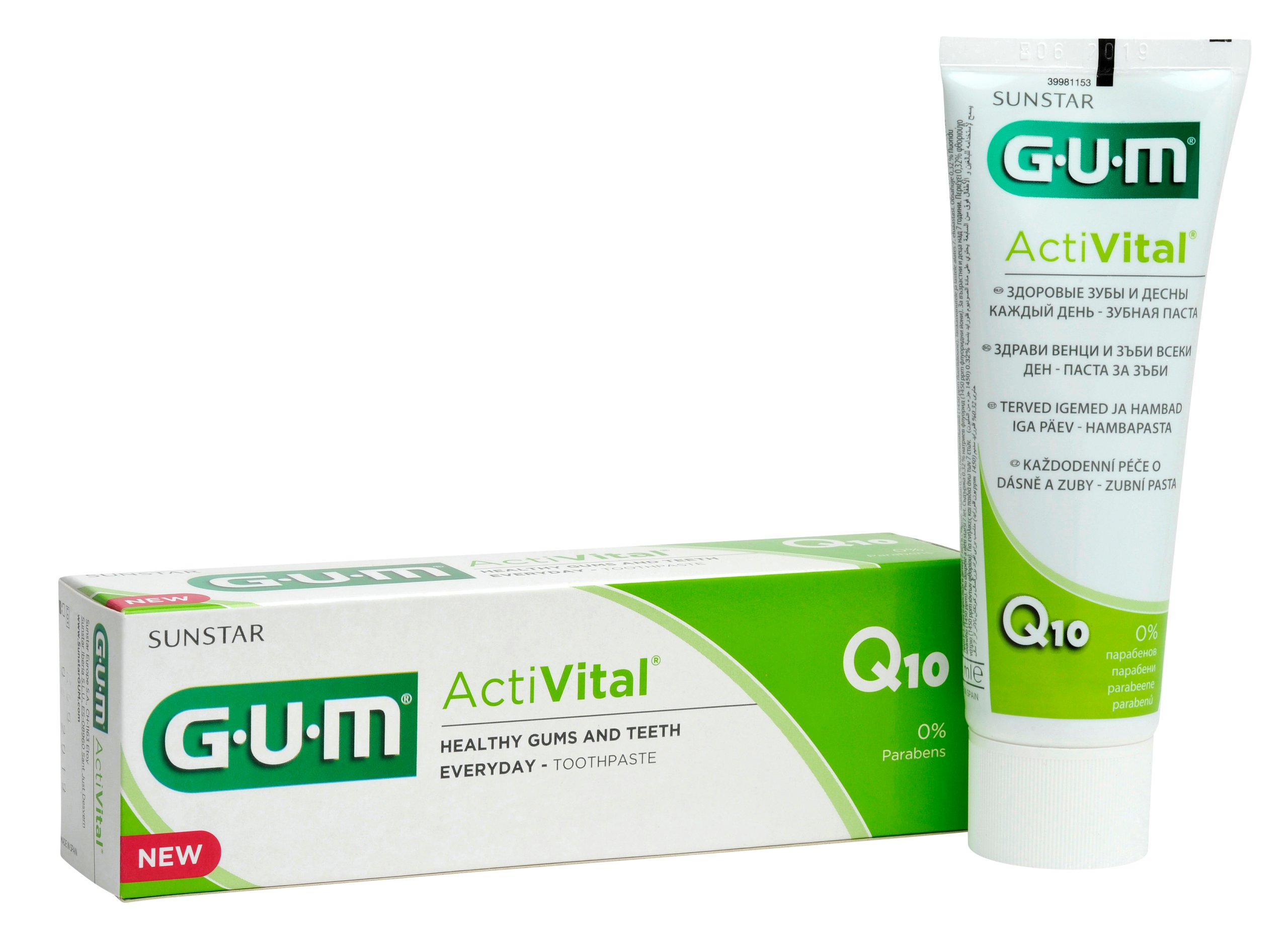 Sunstar GUM D.GUM PASTA ACTIVITAL Q10 75ml – Zdrowe zęby i dziąsła na co dzień