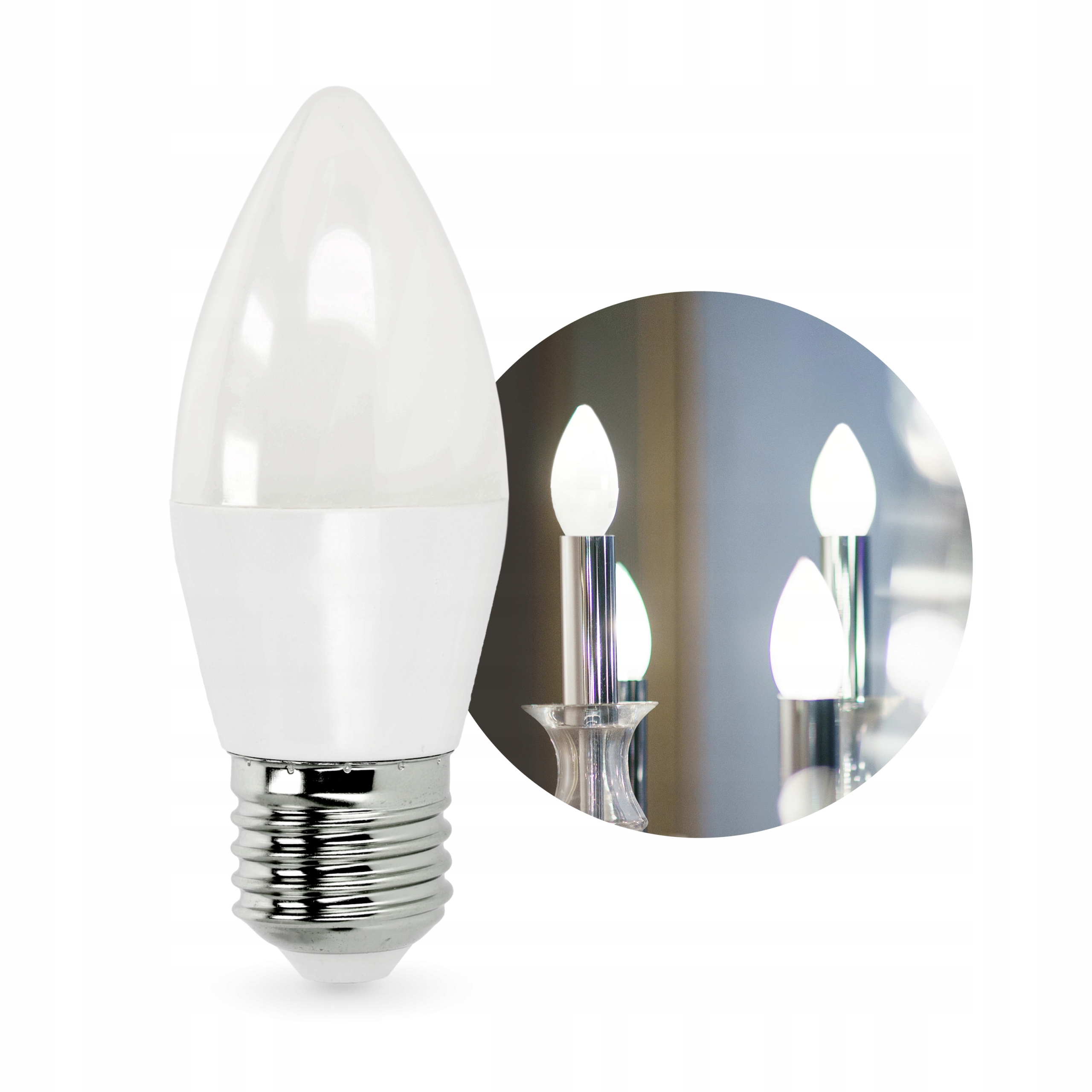KOBI LED2B Żarówka LED Świecowa SW E27 8,5W 4000K – Energooszczędne oświetlenie do każdego wnętrza