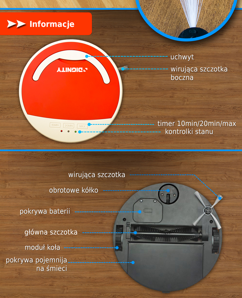 Odkurzacz robot Dignity IRS-01