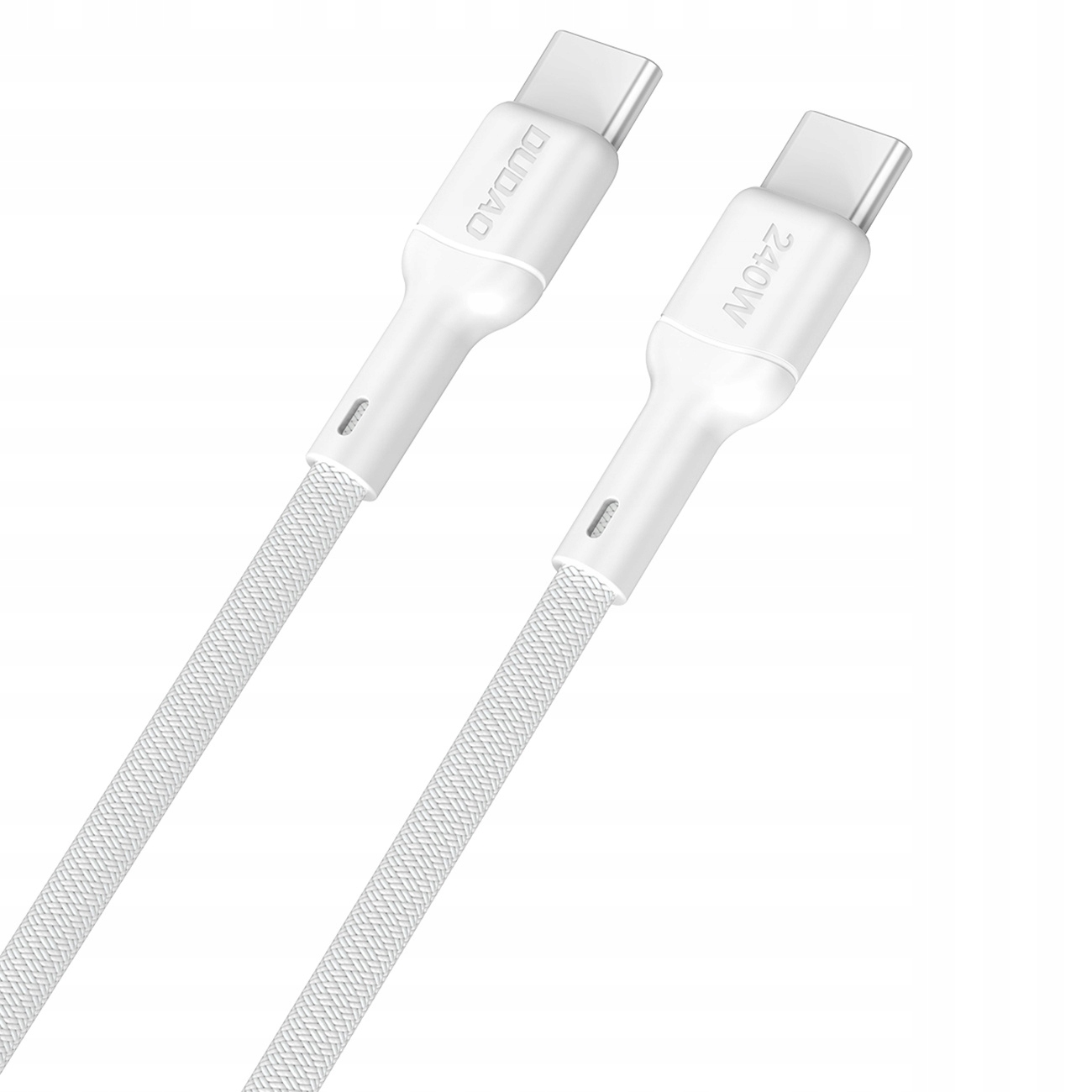 Kabel Dudao L9C Max 240W PD USB-C - USB-C 1,2m - biały – Szybkie ładowanie i niezawodność