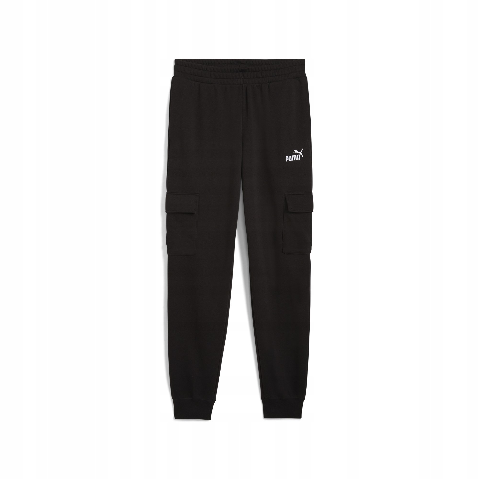 Spodnie męskie Puma ESS No.1 Logo Cargo czarne 682661 01 – Komfort i styl na co dzień