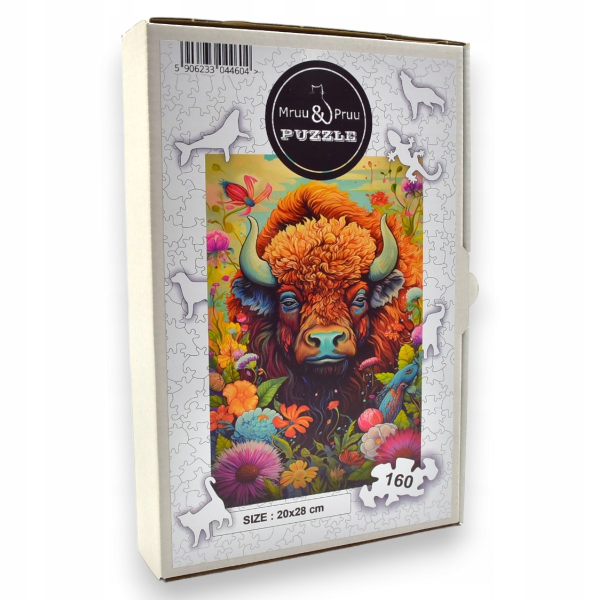 Puzzle Bizon Mruu&Pruu – Drewniana układanka dla dzieci