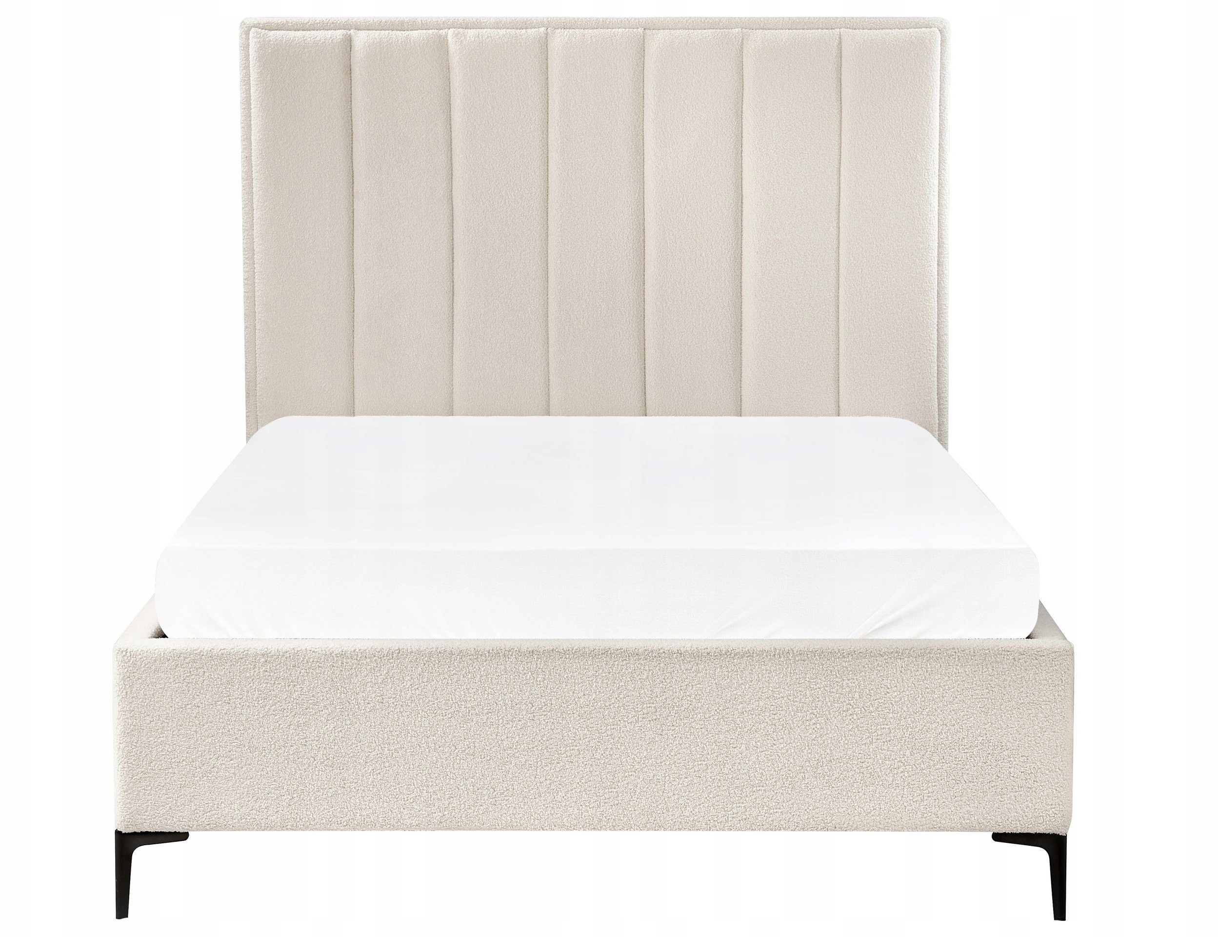 Łóżko z pojemnikiem Boucle SEZANNE 140 x 200 cm – Elegancja i funkcjonalność w Twojej sypialni