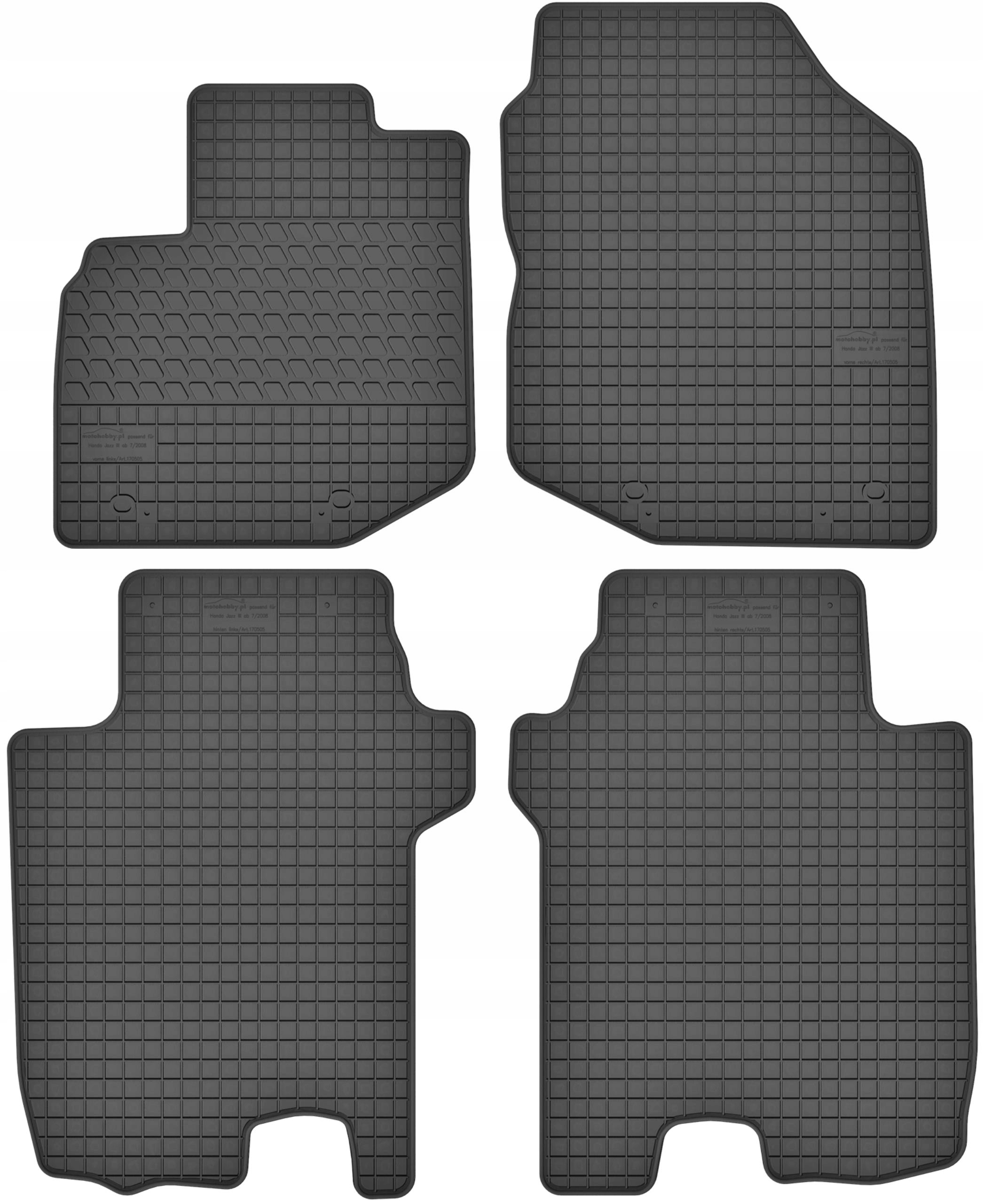 Dywaniki gumowe do Honda Jazz III / Honda City V – Ochrona wnętrza Twojego samochodu