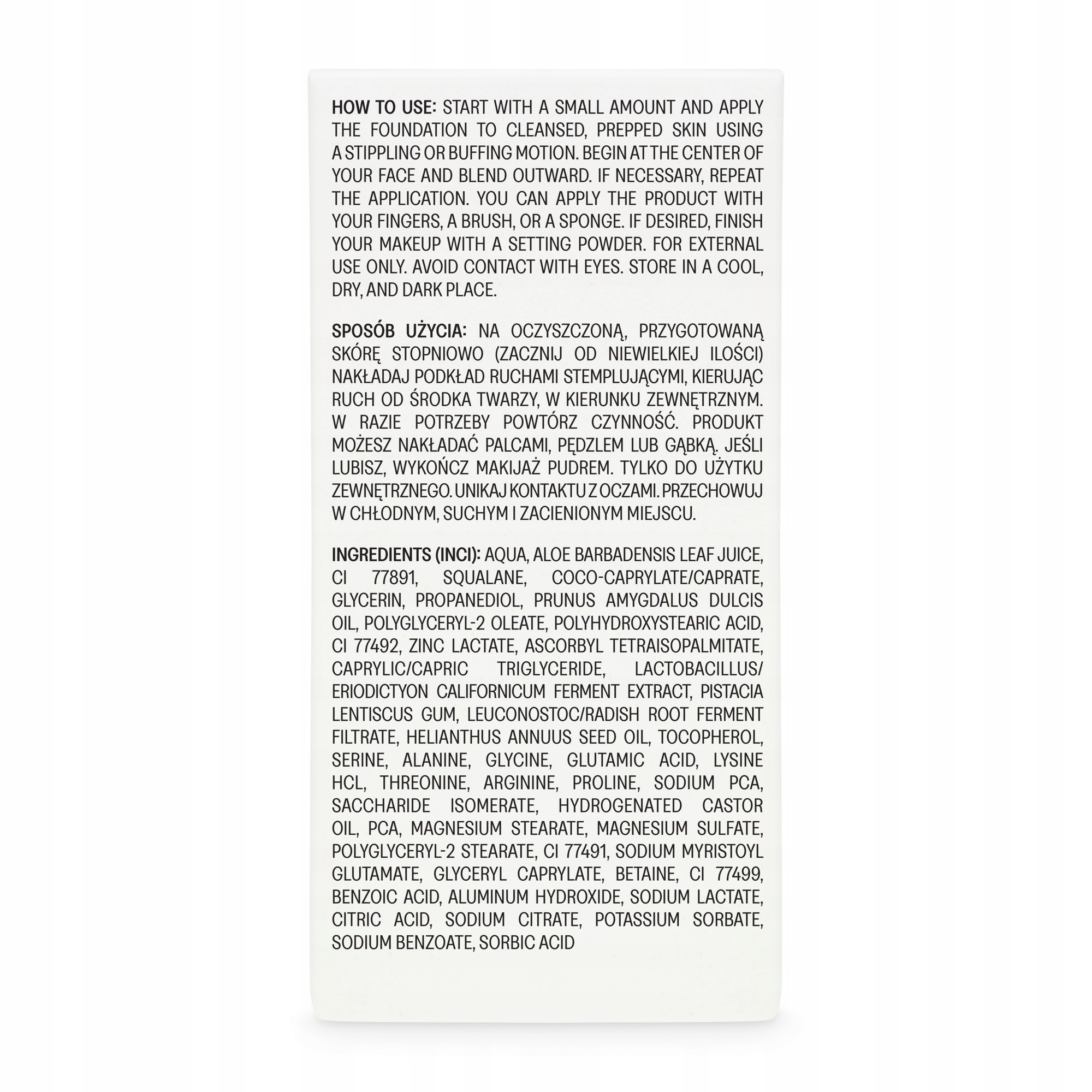 Składniki aktywne – Aloes, skwalan i witamina C