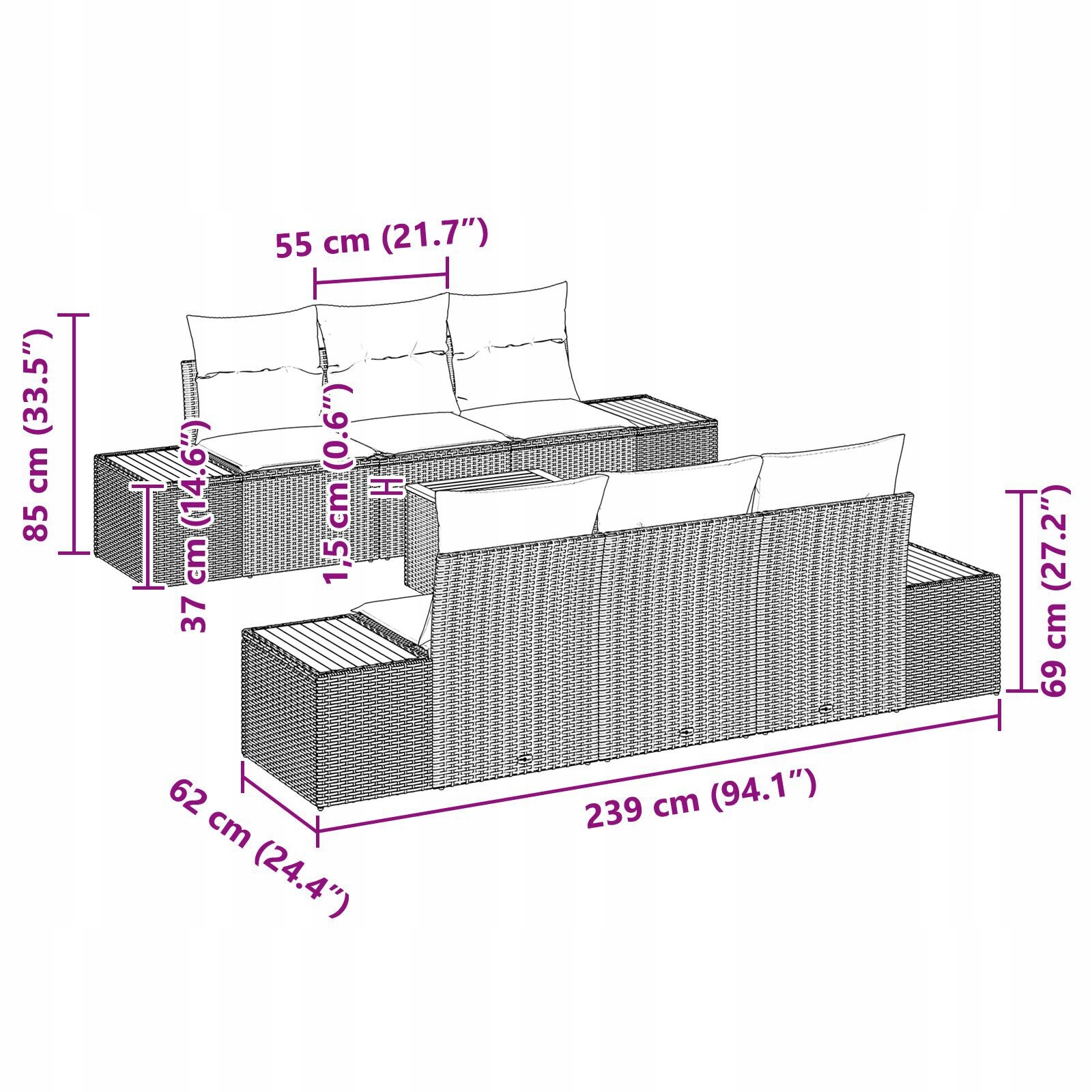 Wysoki poziom komfortu z miękkimi poduszkami