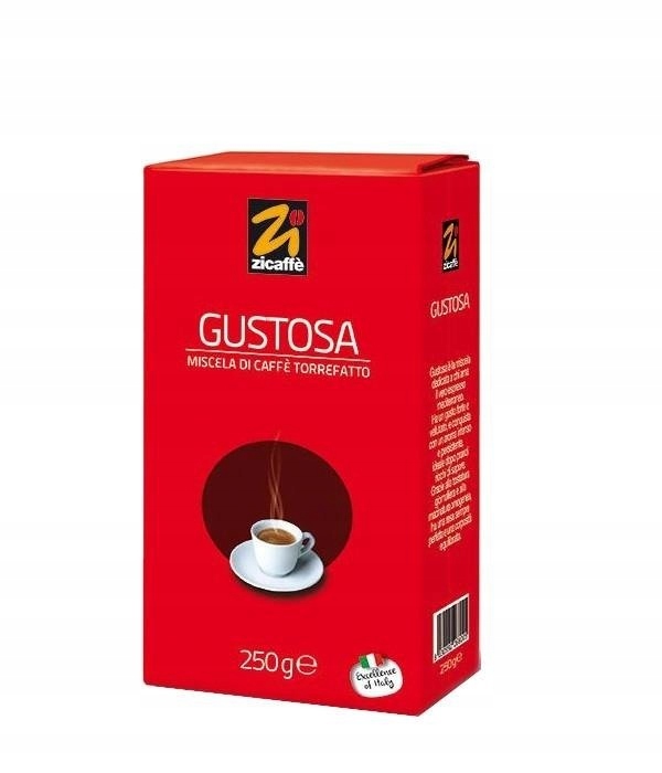 Kawa mielona Zicaffe Gustosa 250g – Doskonały wybór dla miłośników kawy