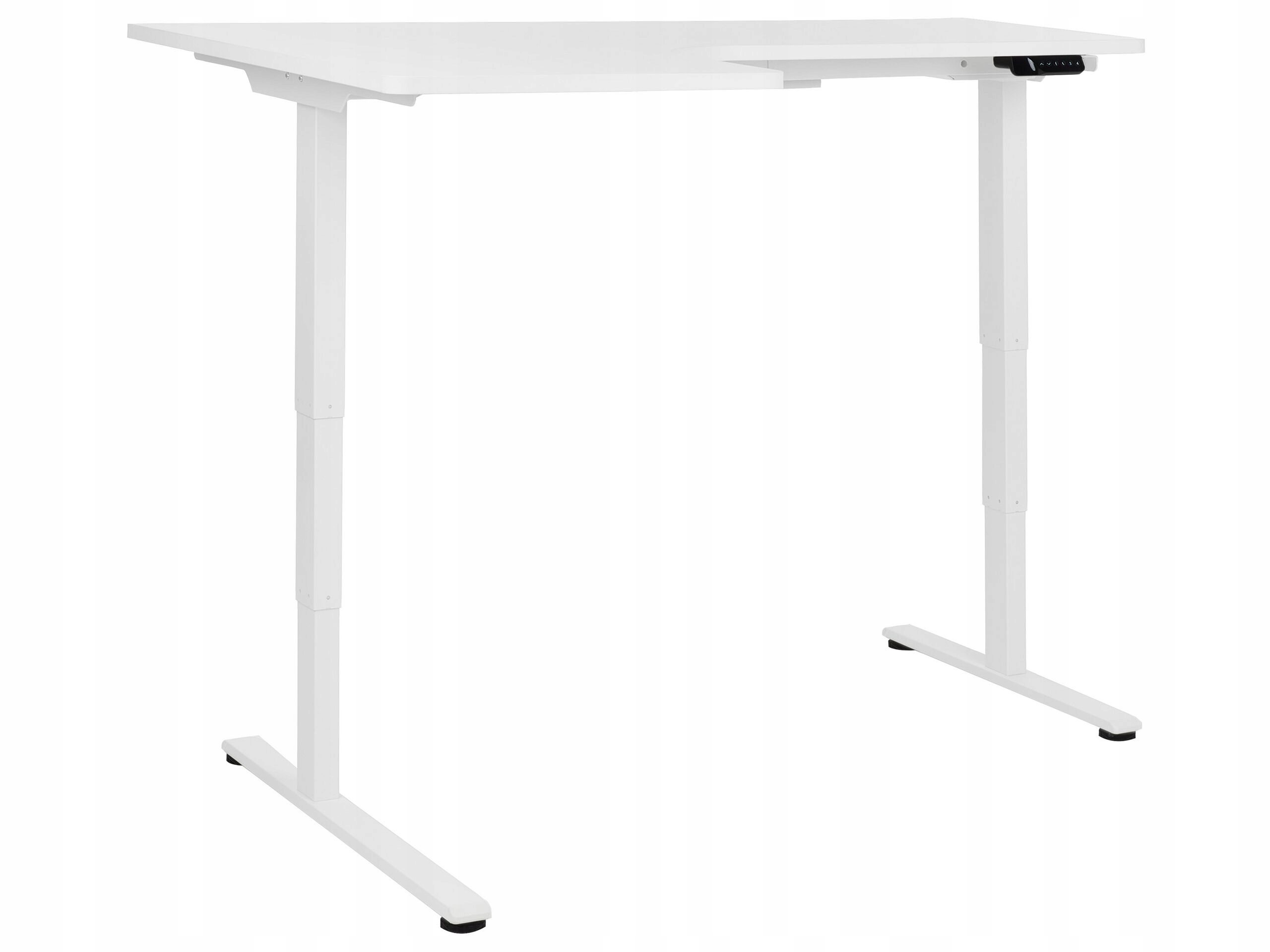 Przestronny kształt litery L – Idealne dla wielu monitorów i akcesoriów