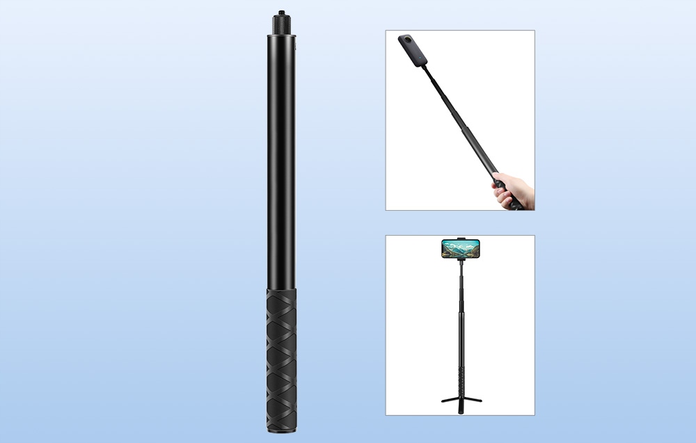 Metalowy uchwyt selfie Puluz PU816 – Idealny do kamer Insta360 One RS/X2/X3/X4