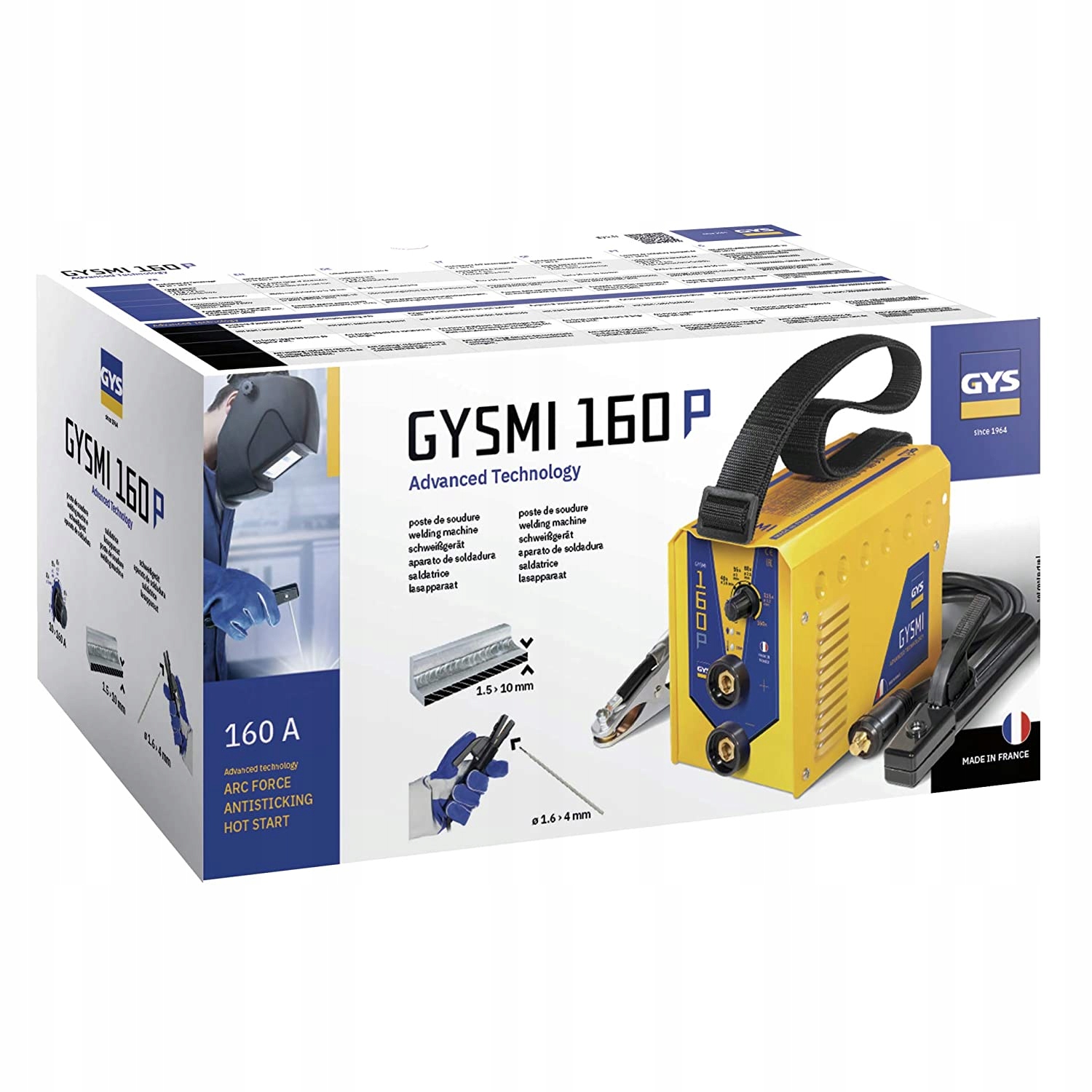 GYSMI 160P – Inwertorowa spawarka elektrodowa z mikroprocesorem