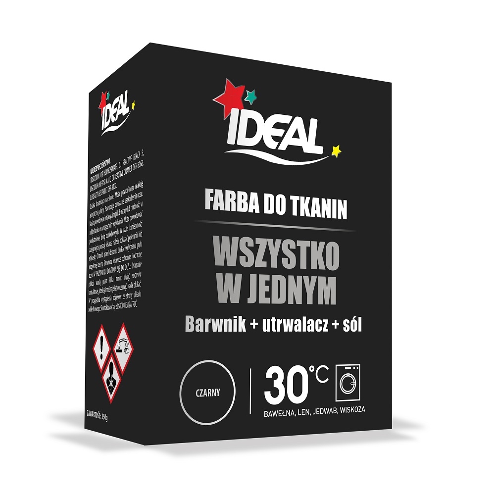 All in One barwnik do tkanin Czarny 350g – Idealne rozwiązanie do farbowania