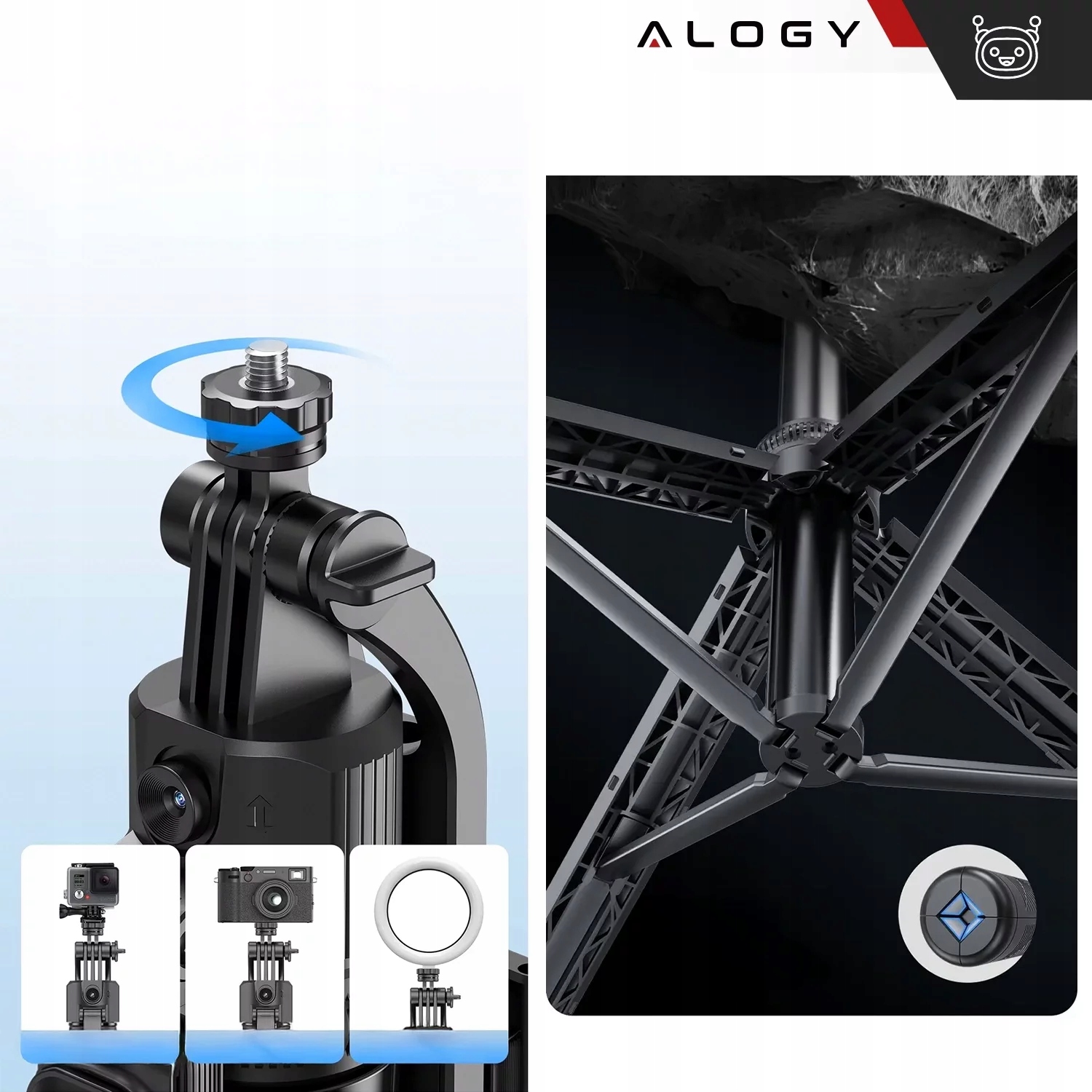 Uniwersalny gwint 1/4” – Szeroka kompatybilność z akcesoriami