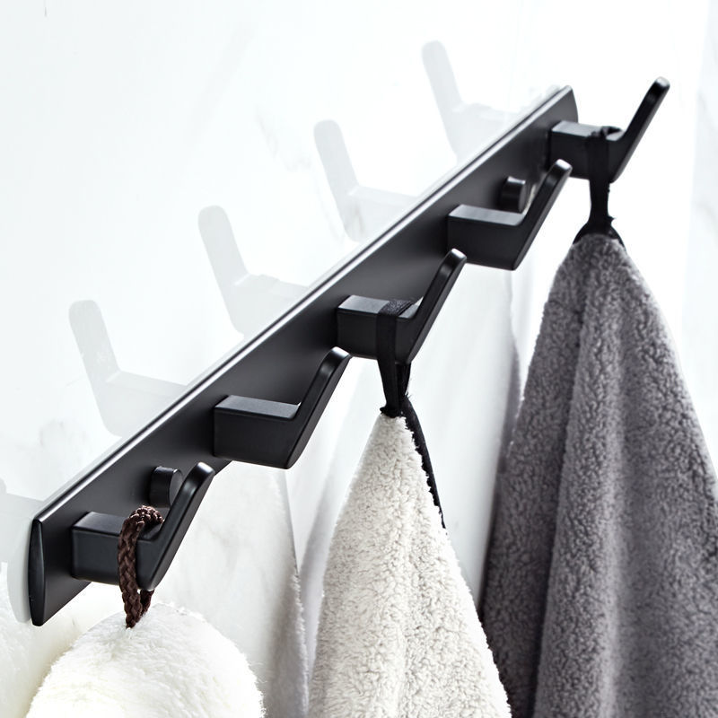 WIESZAK ŁAZIENKOWY Szatnia METAL Ręczniki CZARNY – Elegancka organizacja w łazience