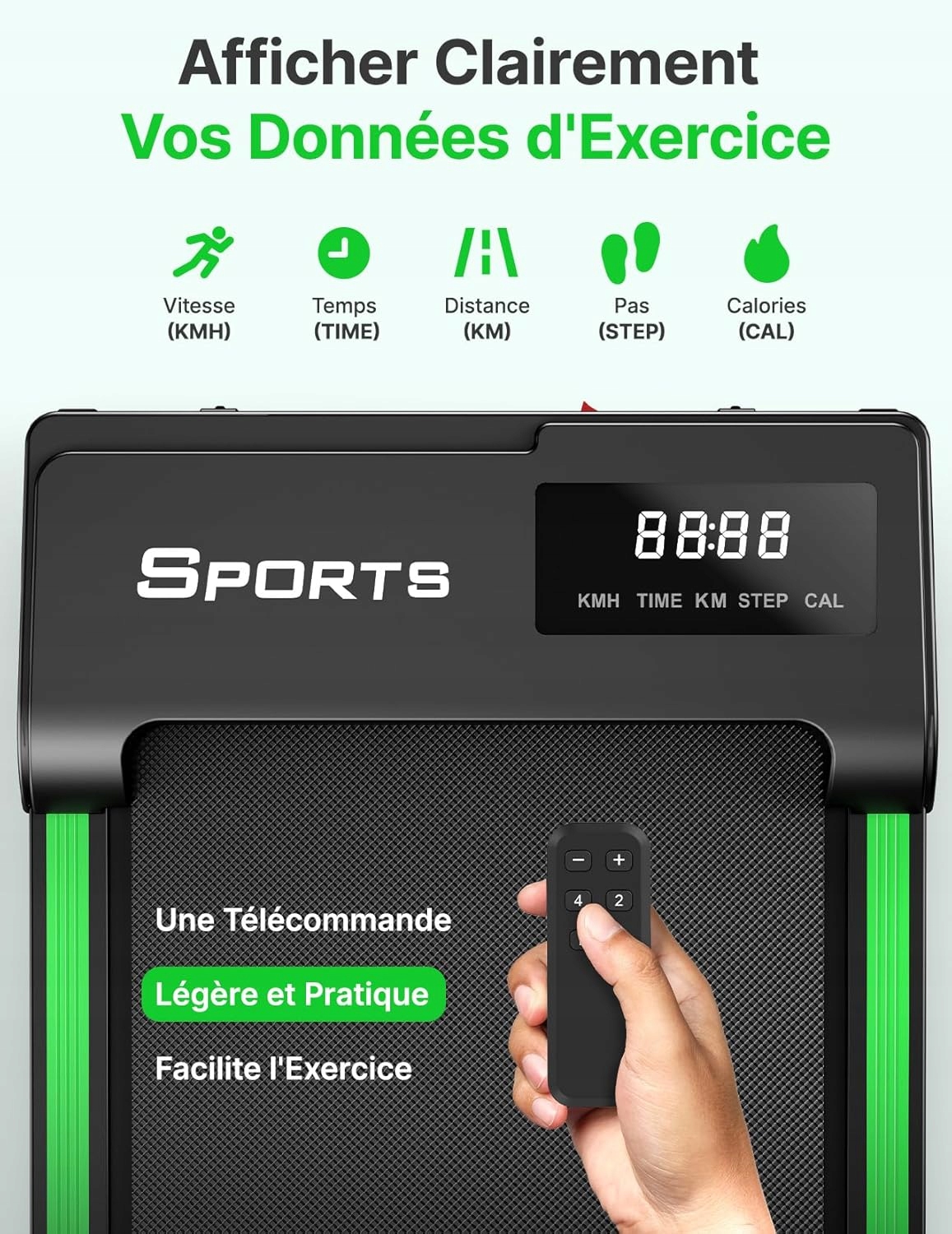 Pilot zdalnego sterowania – wygodne sterowanie bieżnią